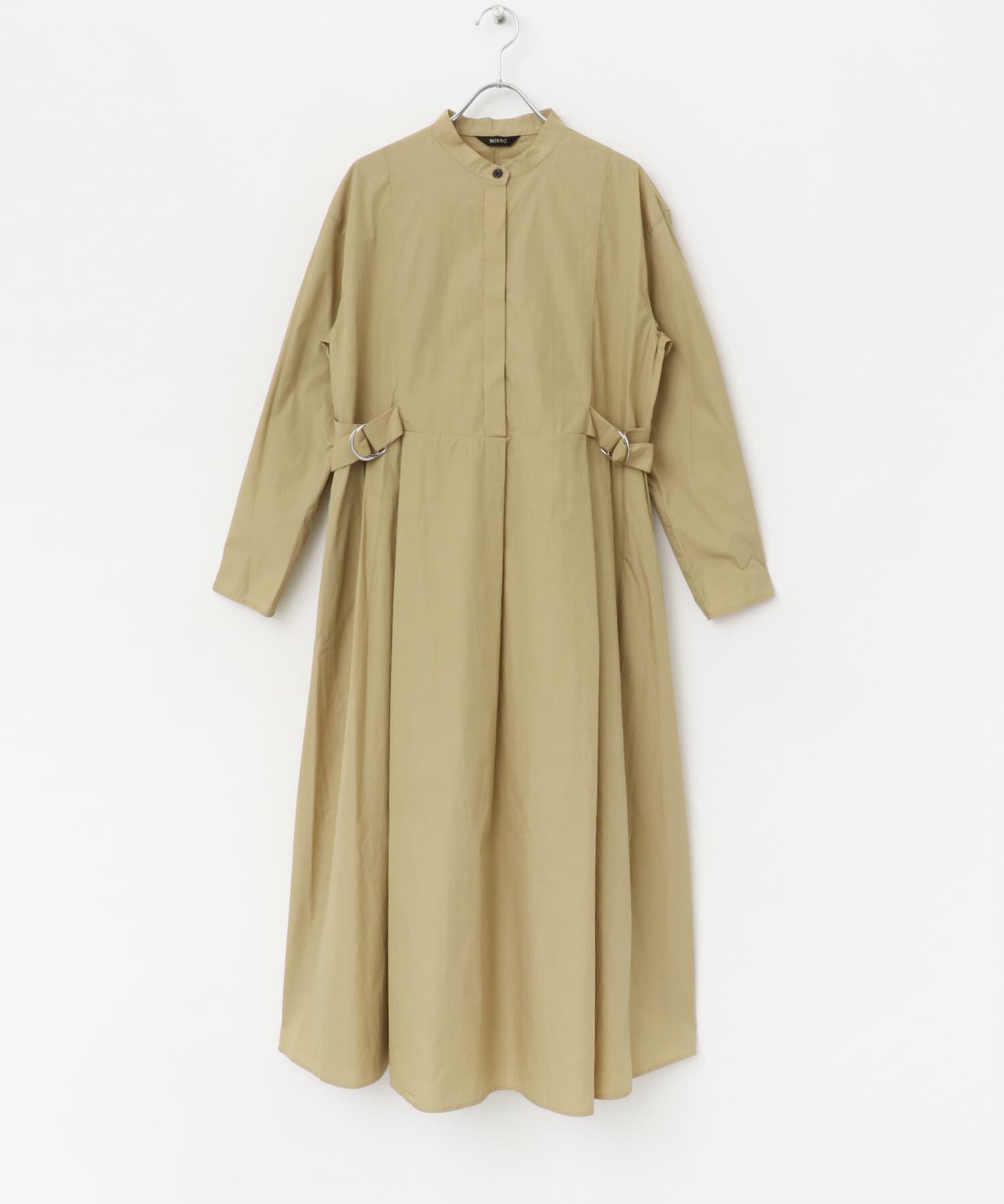 URBAN RESEARCH ROSSO「ハイネックサイドベルトシャツワンピース」|ワンピース|