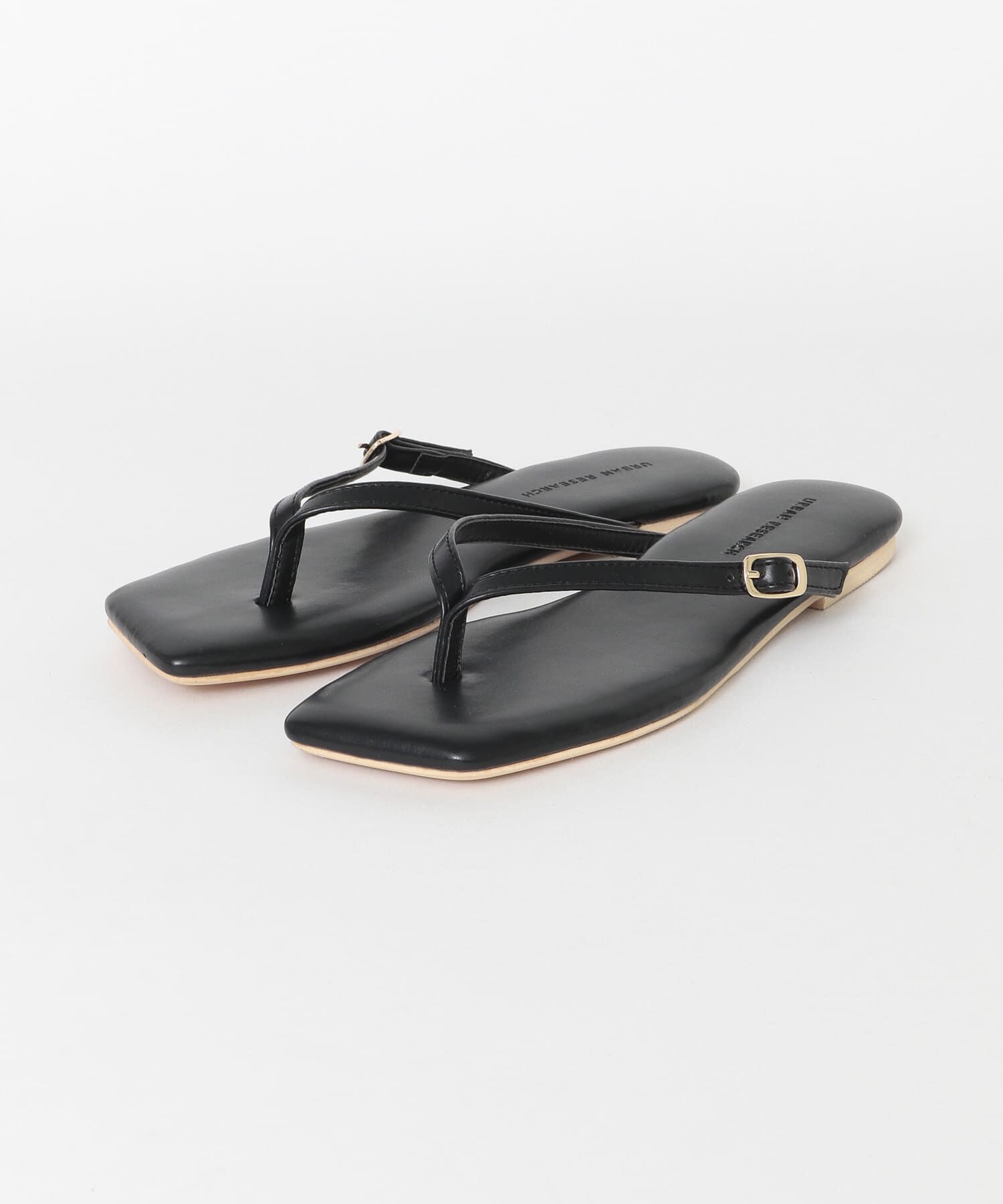 URBAN RESEARCH「スクエアトゥトングサンダル」|サンダル|