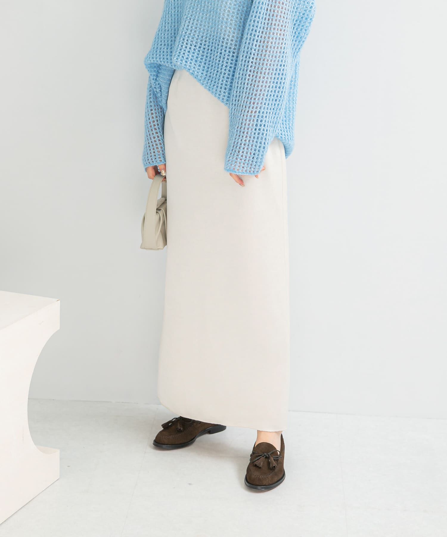 URBAN RESEARCH ROSSO「ビンテージダブルサテンストレートスカート」|スカート|