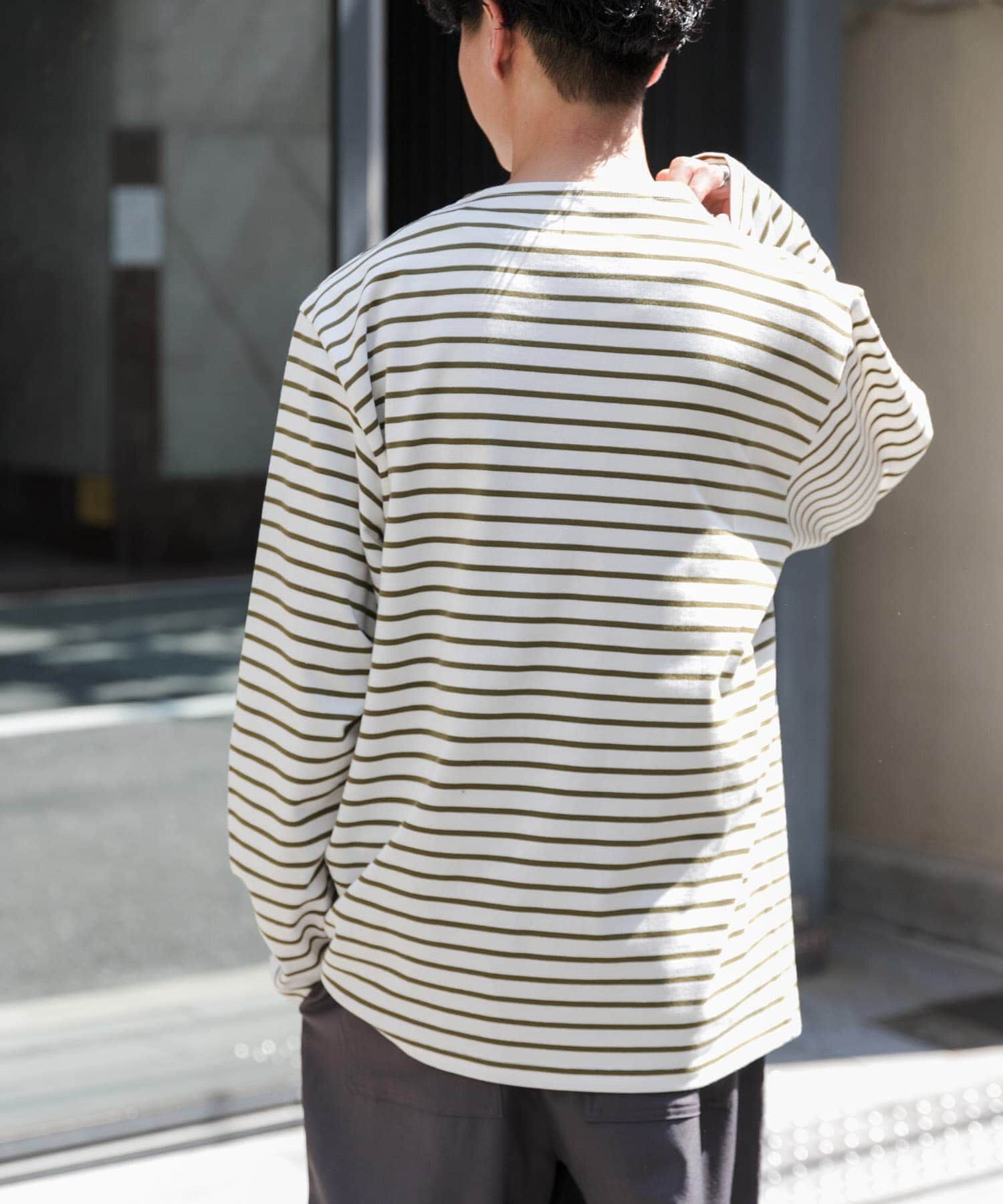 URBAN RESEARCH DOORS「FORK&SPOON　ボートネックボーダー」|Tシャツ・カットソー|