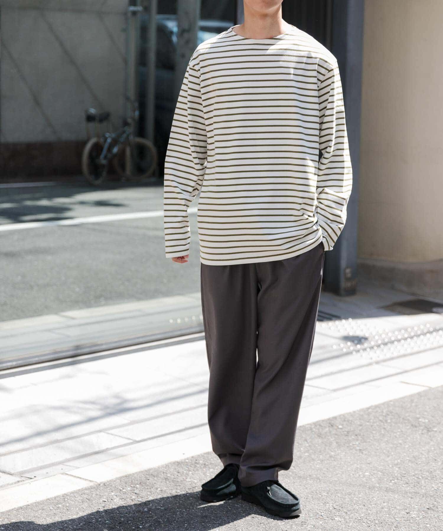 URBAN RESEARCH DOORS「FORK&SPOON　ボートネックボーダー」|Tシャツ・カットソー|