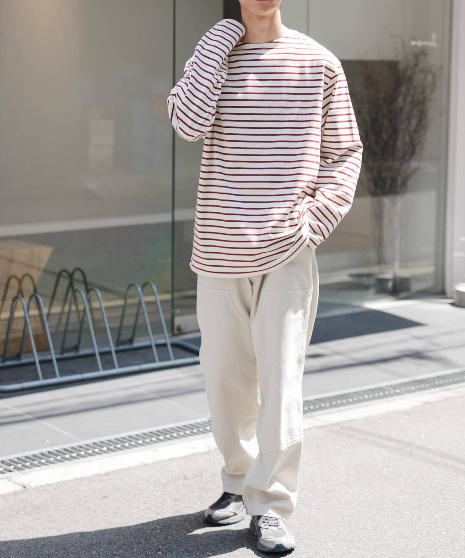 URBAN RESEARCH DOORS「FORK&SPOON　ボートネックボーダー」|Tシャツ・カットソー|