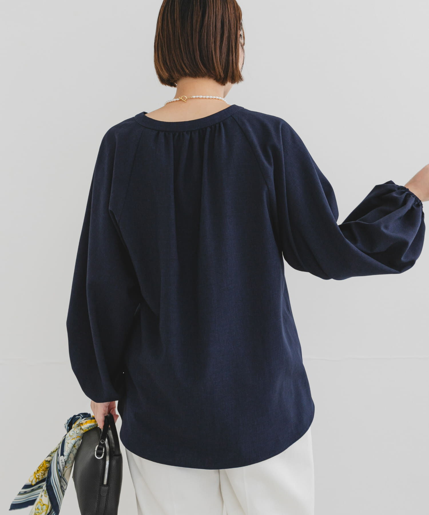 URBAN RESEARCH ROSSO「F by ROSSO　イージーケアバルーンスリーブブラウス」|シャツ・ブラウス|