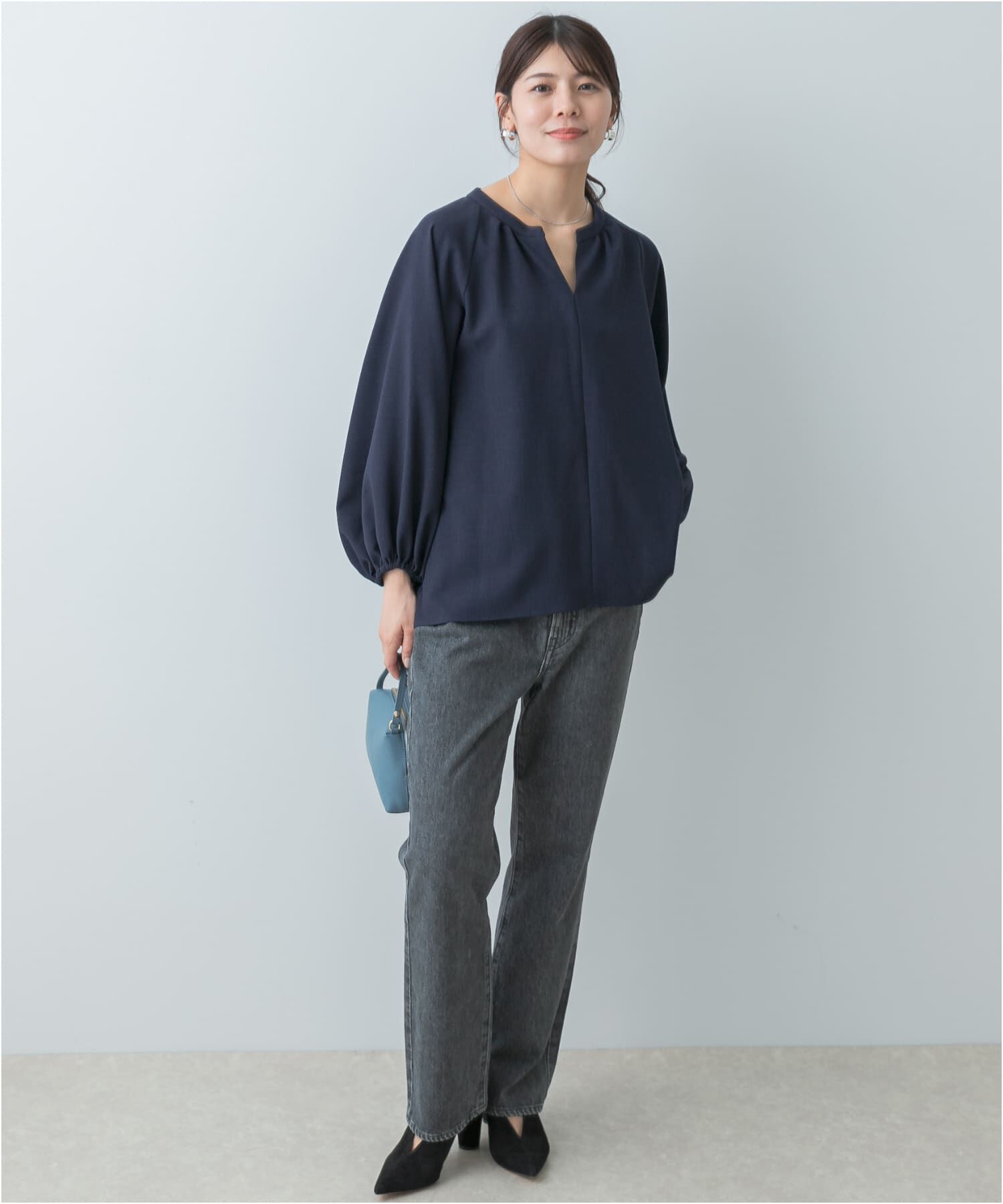 URBAN RESEARCH ROSSO「F by ROSSO　イージーケアバルーンスリーブブラウス」|シャツ・ブラウス|