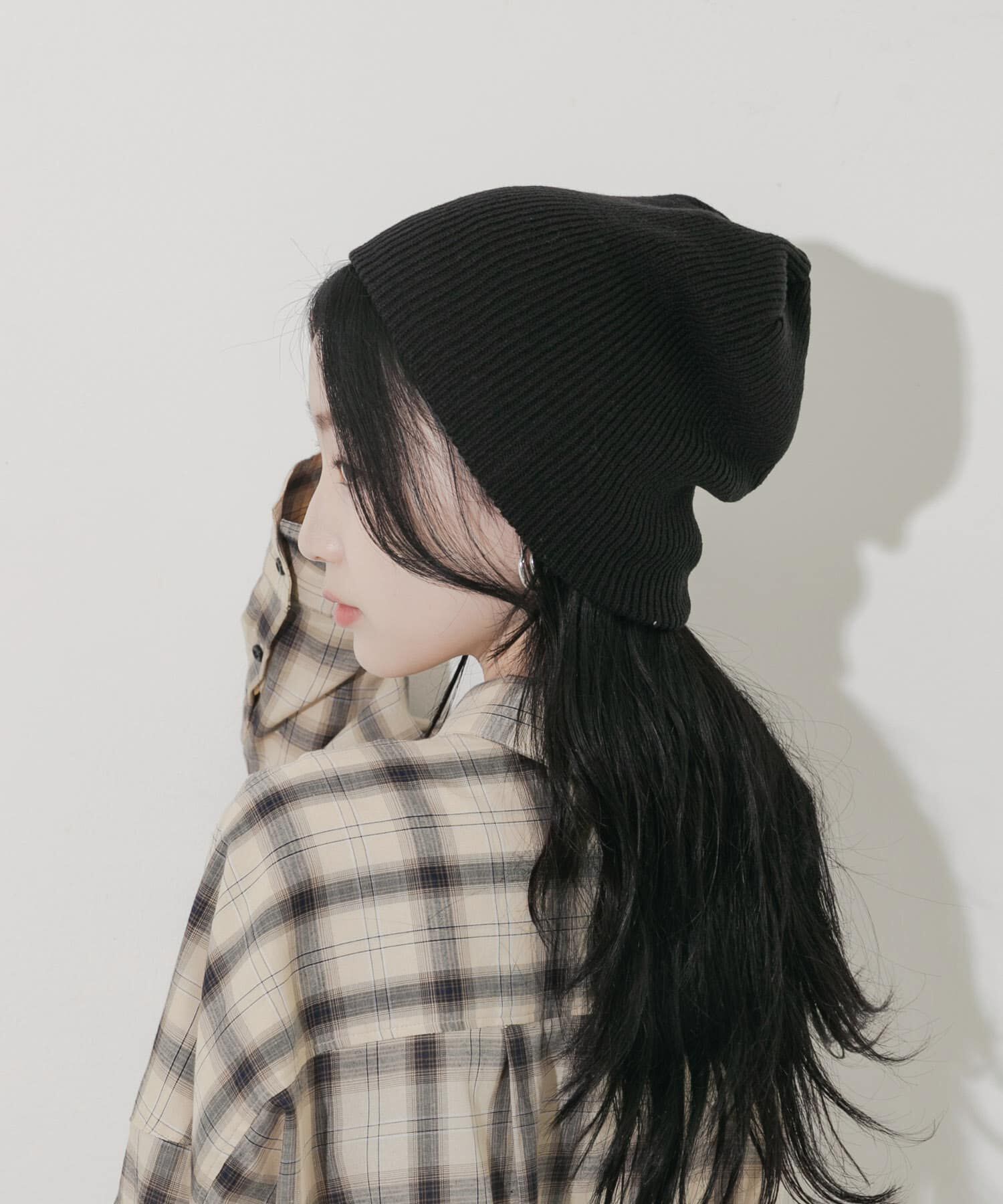 SMELLY「ルーズビーニー」|ニット帽|