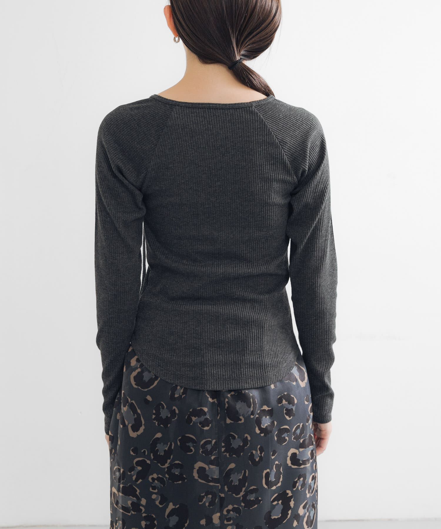 URBAN RESEARCH「カットアウトリブトップス」|Tシャツ・カットソー|