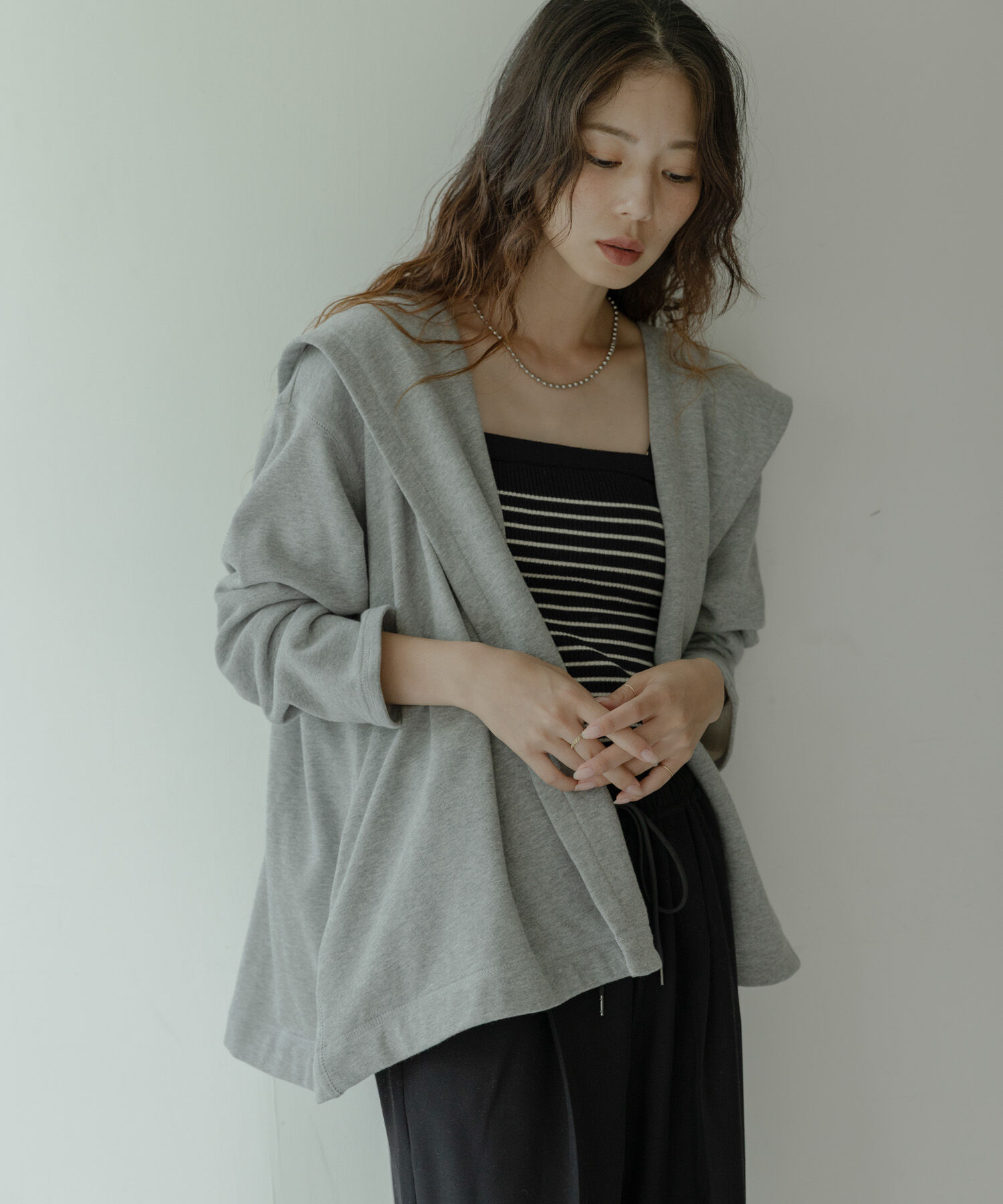 Sonny Label 「裏毛フーディーカーディガン」|カーディガン|