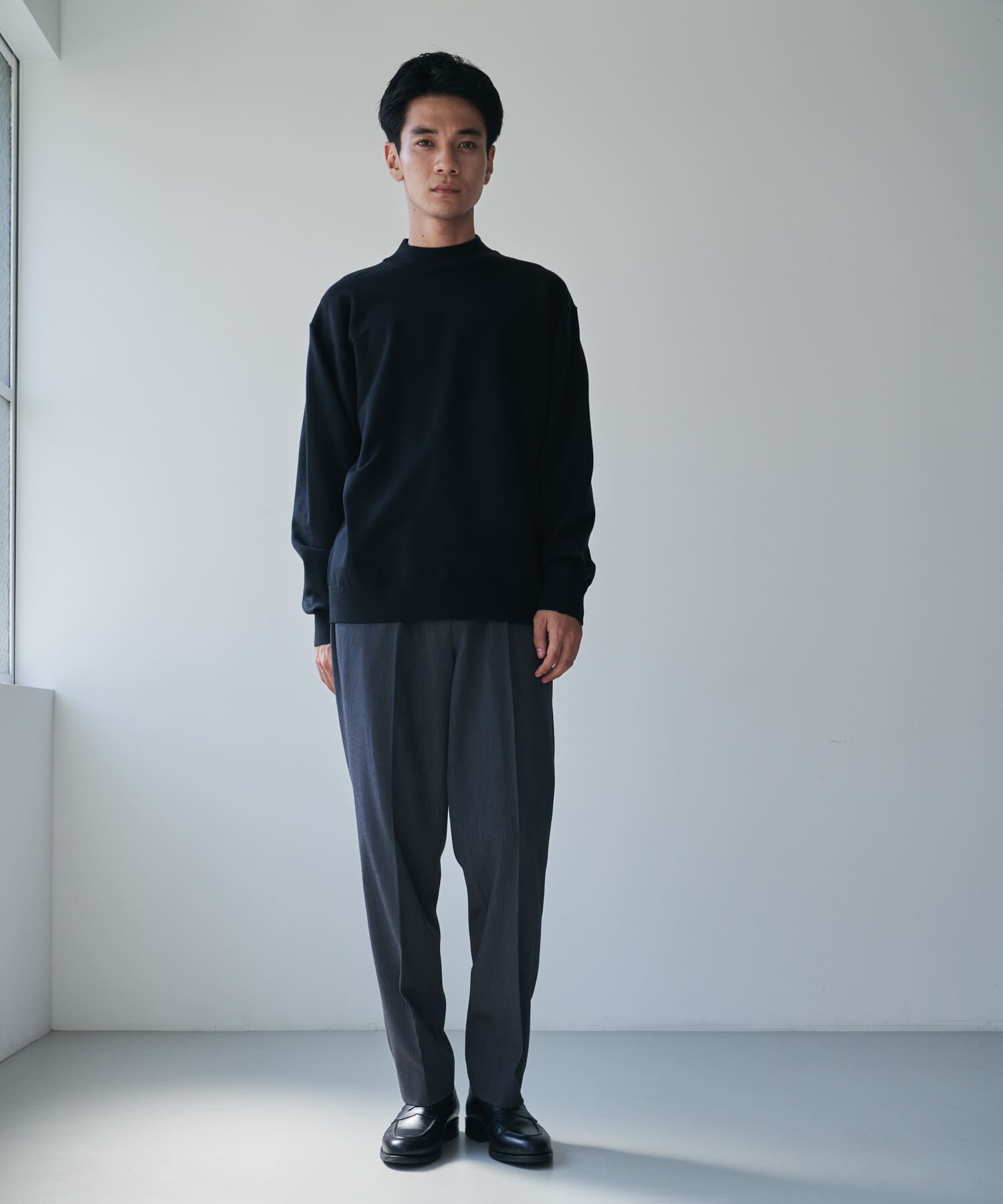 URBAN RESEARCH DOORS「『仁村紗和さん着用』『UR TECH 200日ニット』 モックネック」|ニット・セーター|