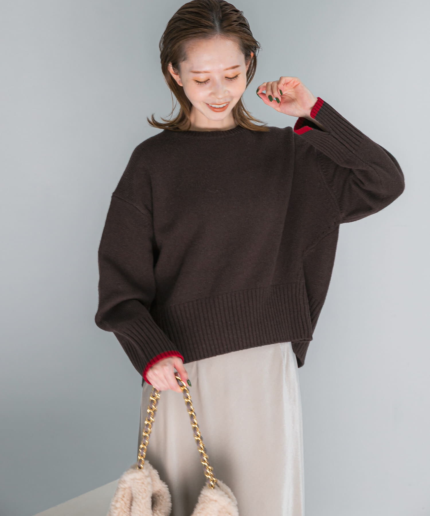 URBAN RESEARCH ROSSO「『WEB/一部店舗限定』エクストラファインシームデザインニット」|ニット・セーター|