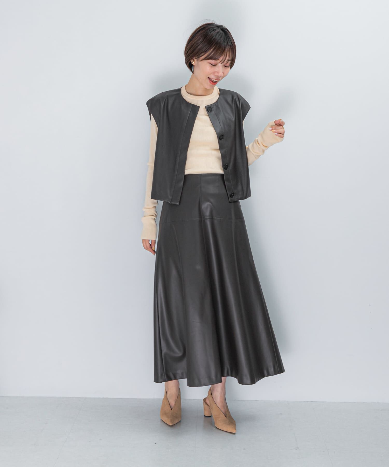 URBAN RESEARCH ROSSO「バックジップフレアスカート」|スカート|