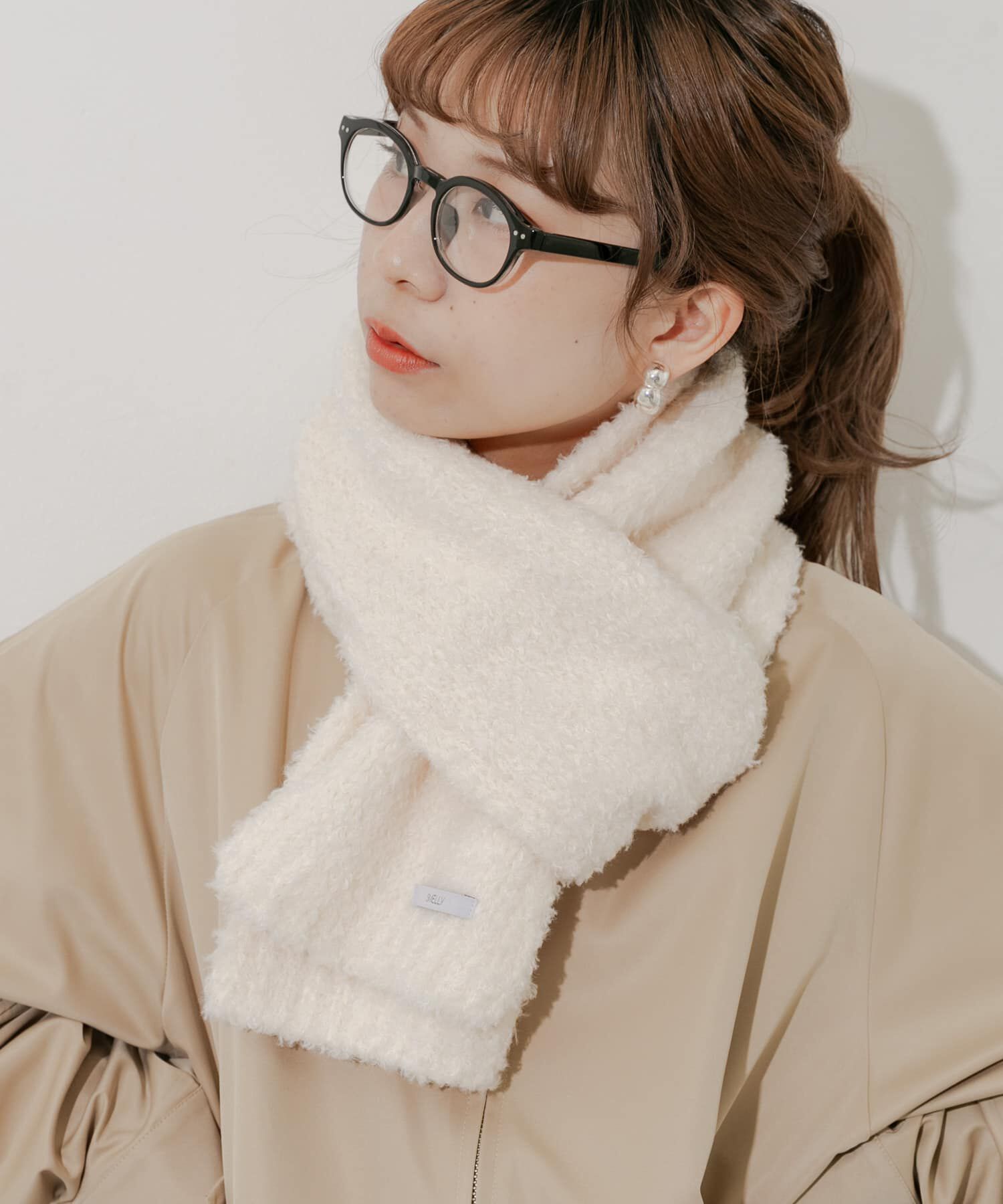 SMELLY「ボアニットマフラー」|マフラー|