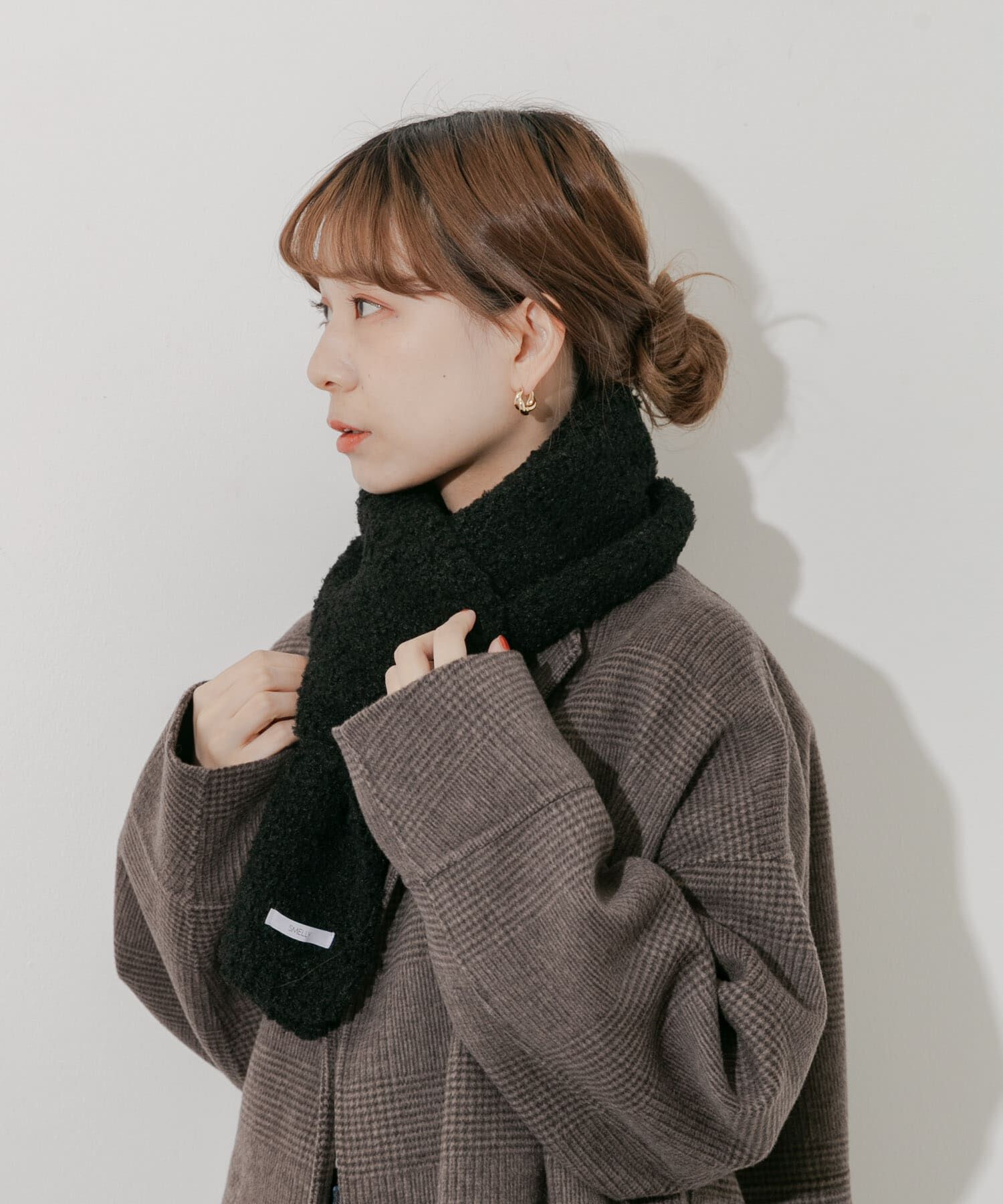 SMELLY「ボアニットマフラー」|マフラー|