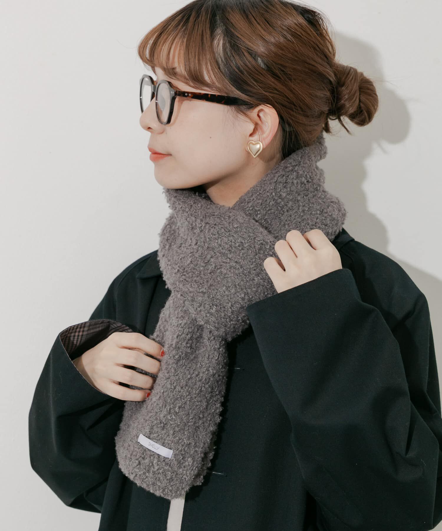 SMELLY「ボアニットマフラー」|マフラー|