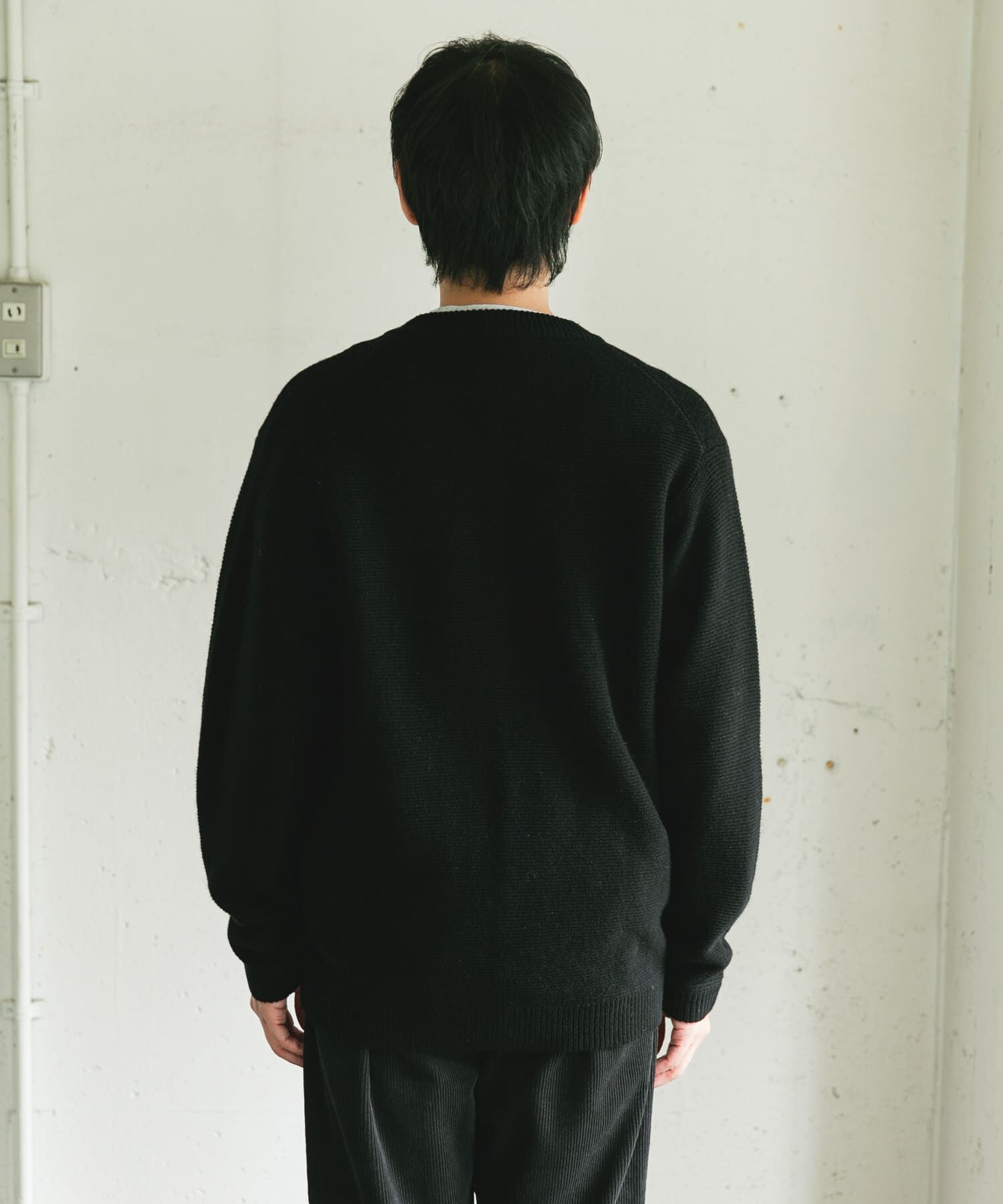 URBAN RESEARCH DOORS「ハミルトンウールガーターカーディガン」|カーディガン|