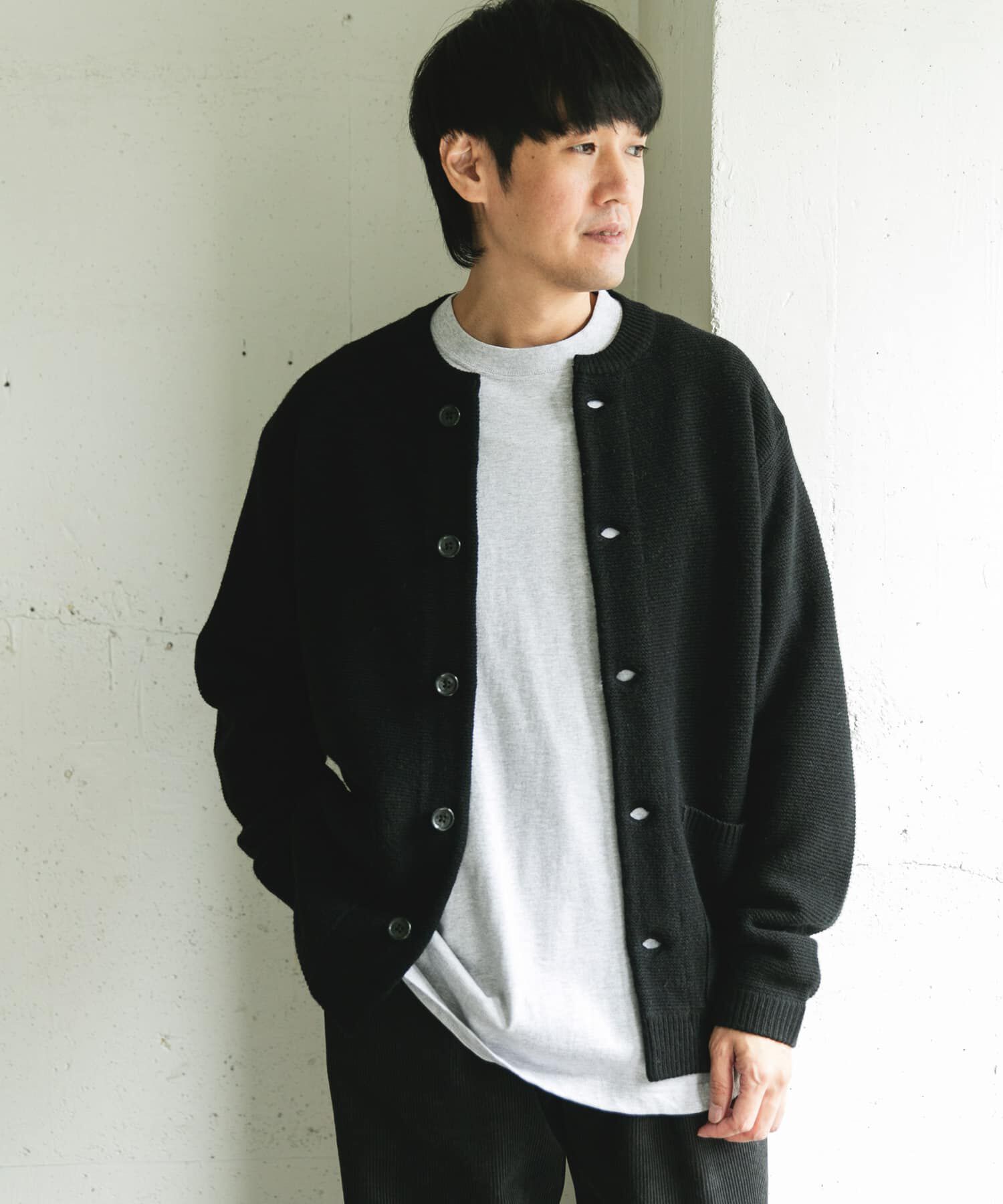 URBAN RESEARCH DOORS「ハミルトンウールガーターカーディガン」|カーディガン|