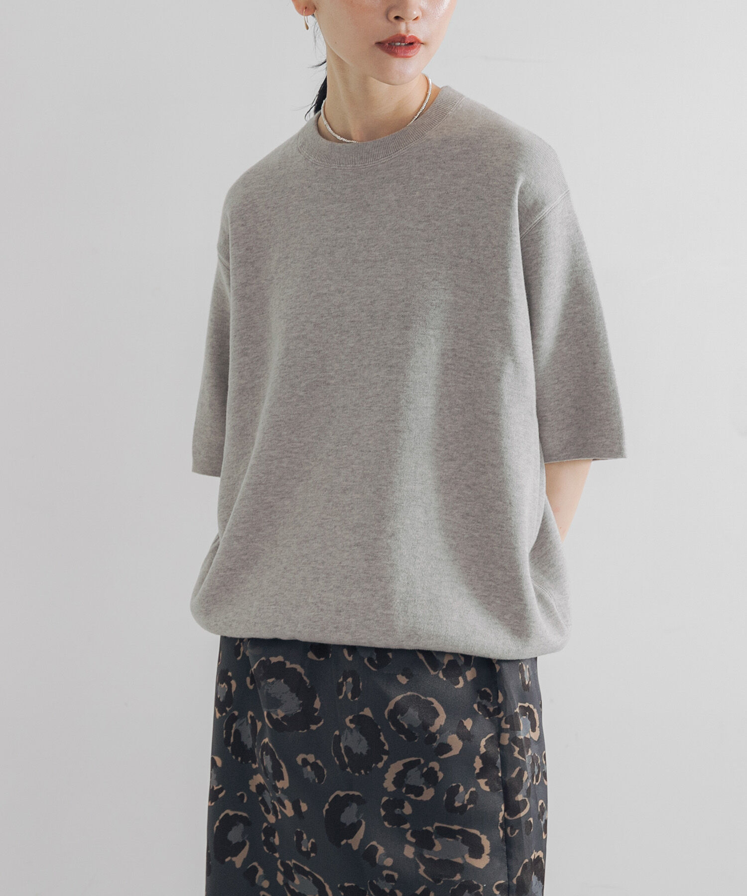 URBAN RESEARCH「コットンカシミヤハーフスリーブニット」|ニット・セーター|