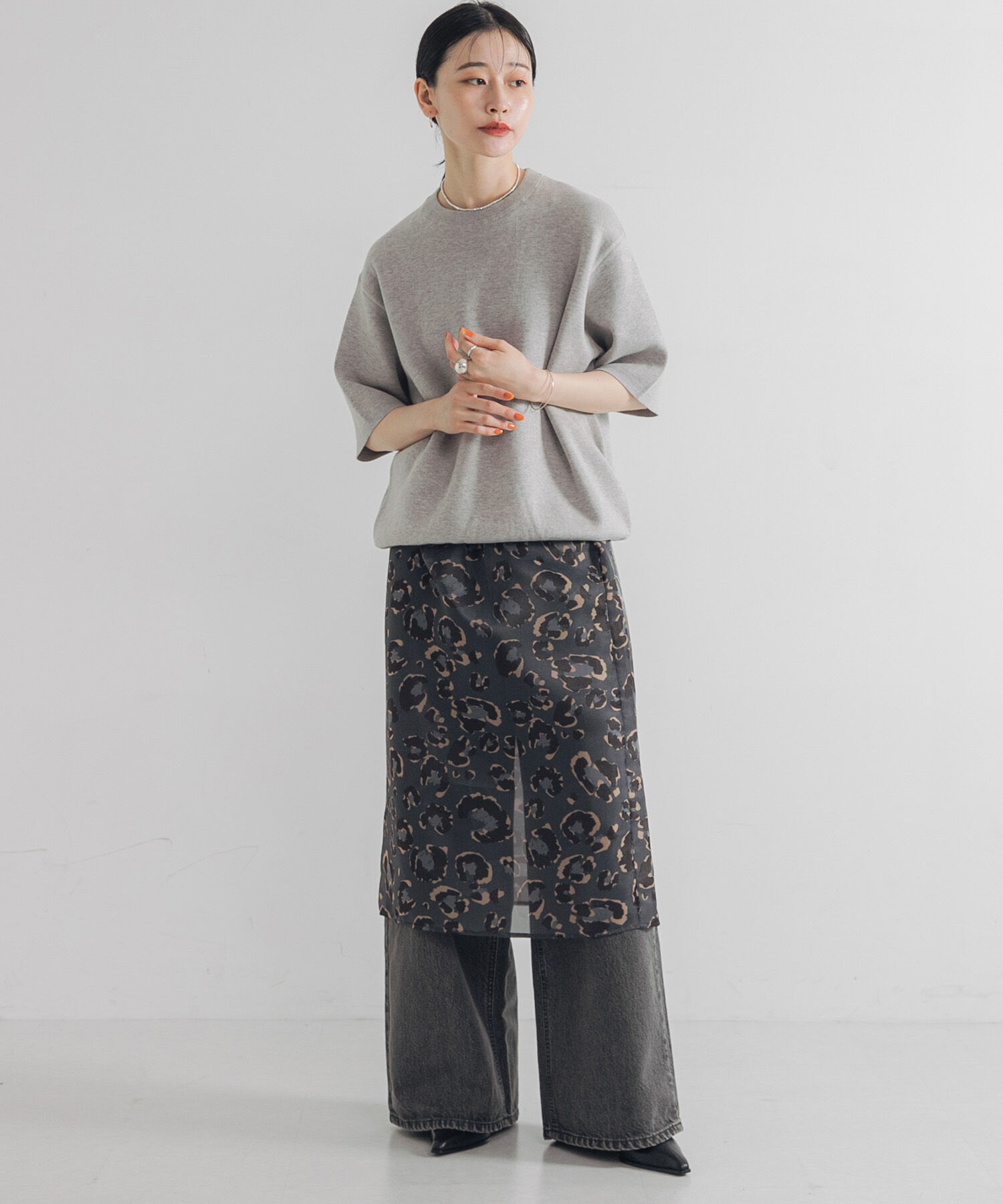 URBAN RESEARCH「コットンカシミヤハーフスリーブニット」|ニット・セーター|