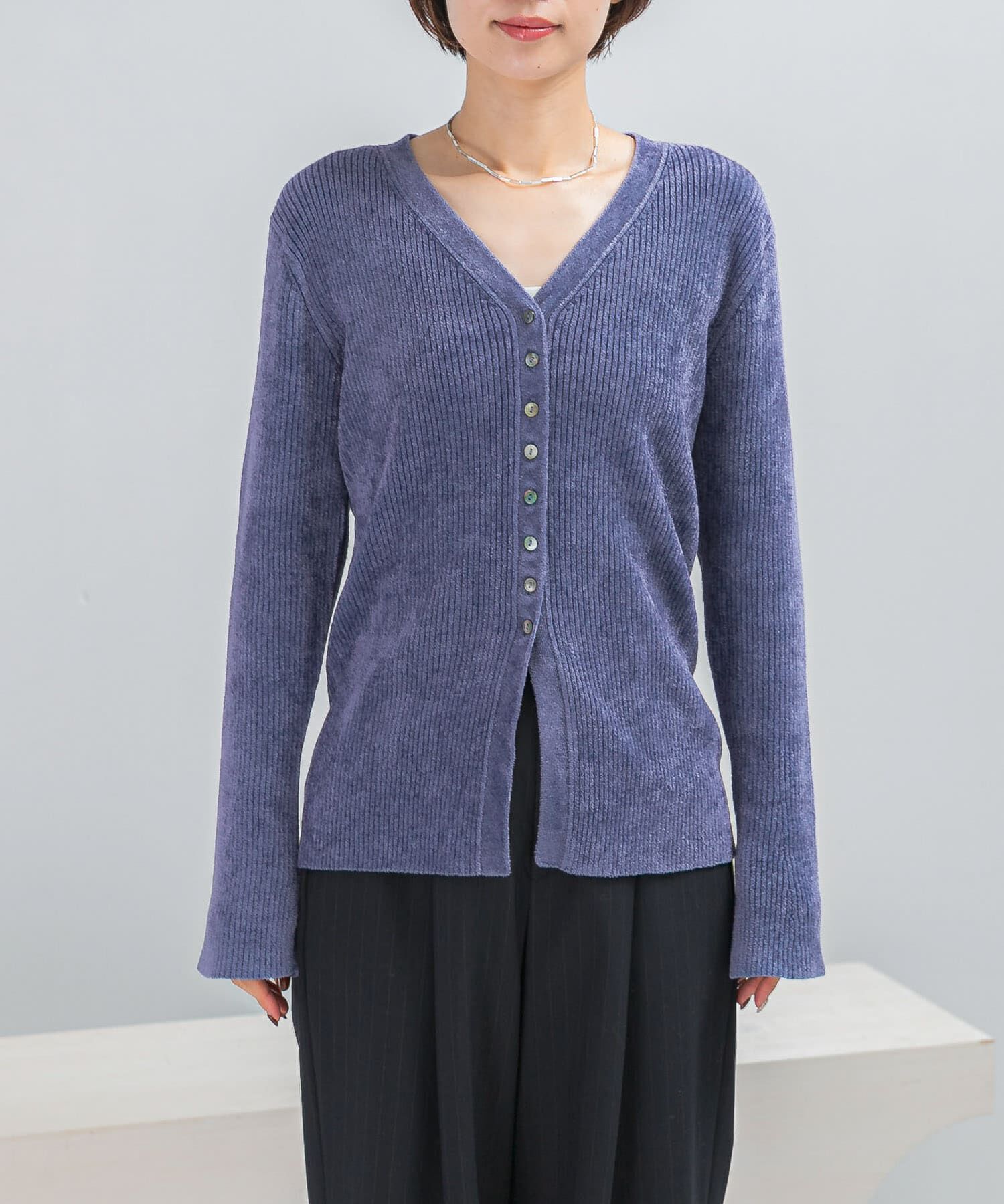 URBAN RESEARCH ROSSO「モールVネックニットカーディガン」|カーディガン|