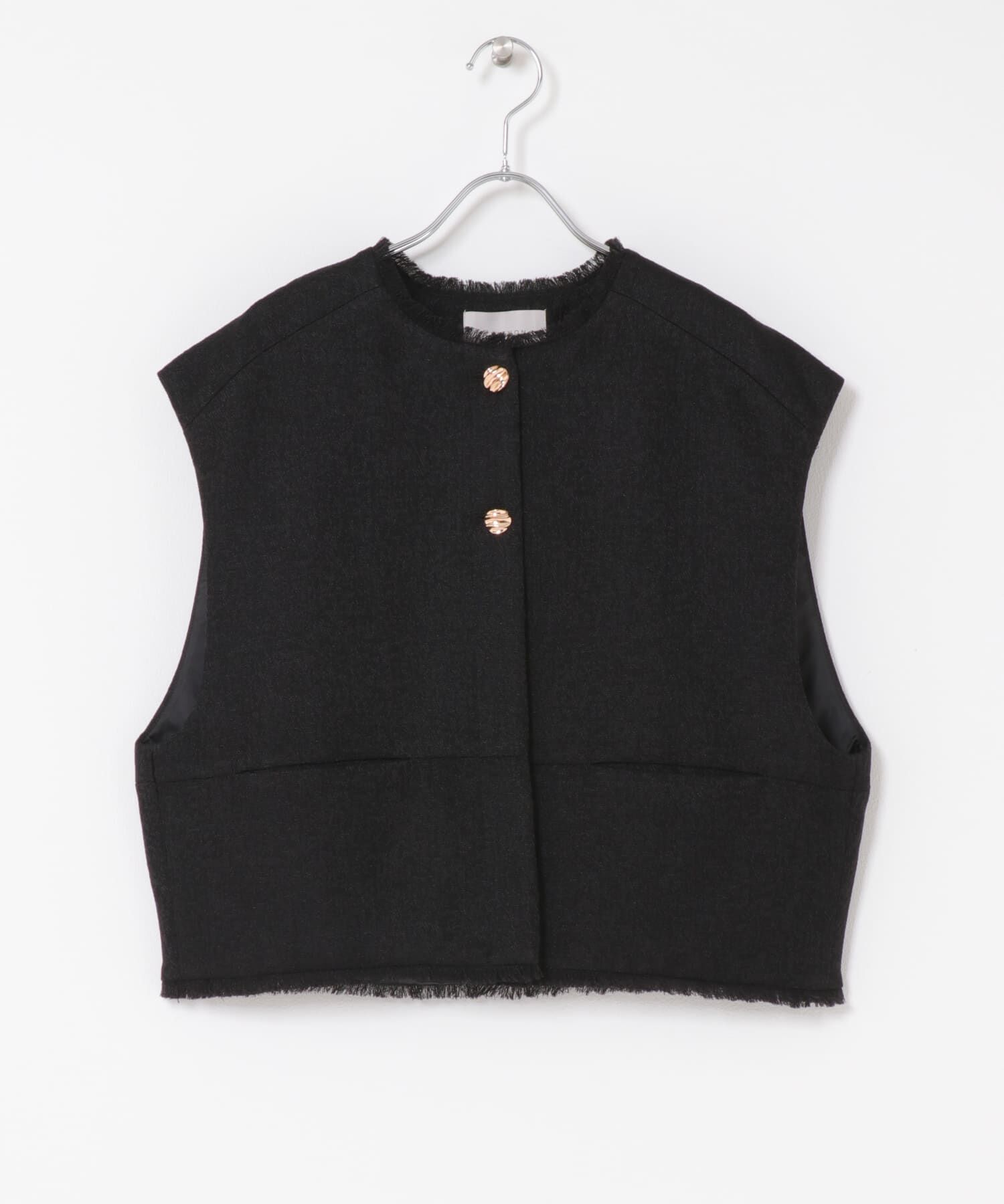 URBAN RESEARCH ROSSO「CHIGNON　ツイードショートベスト」|ベスト・ジレ|