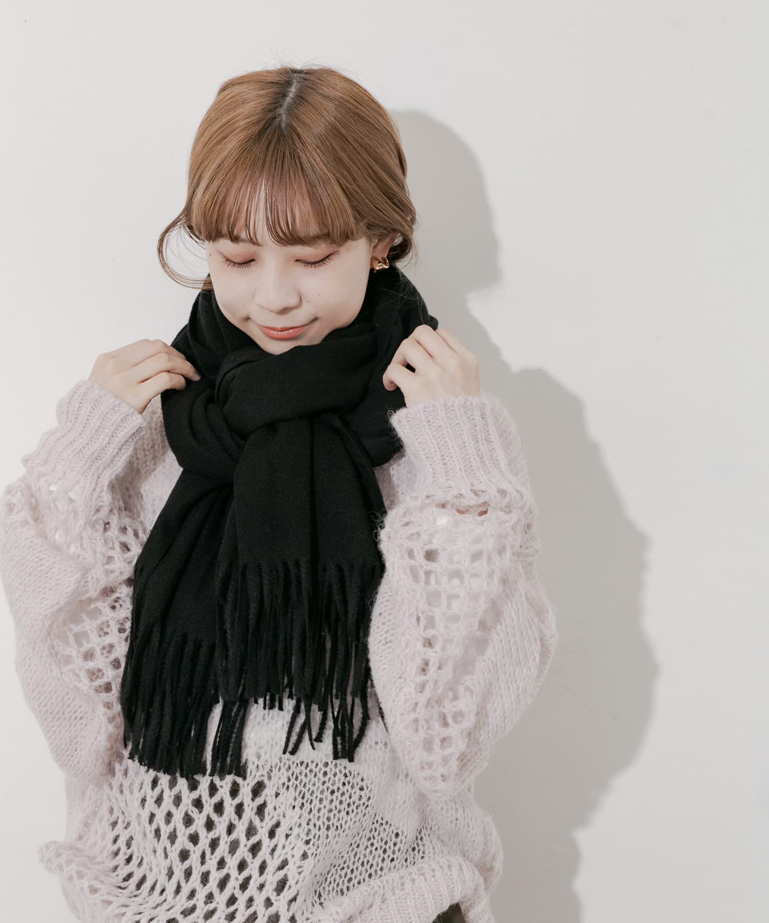 SMELLY「ムジシンプルマフラー」|マフラー|