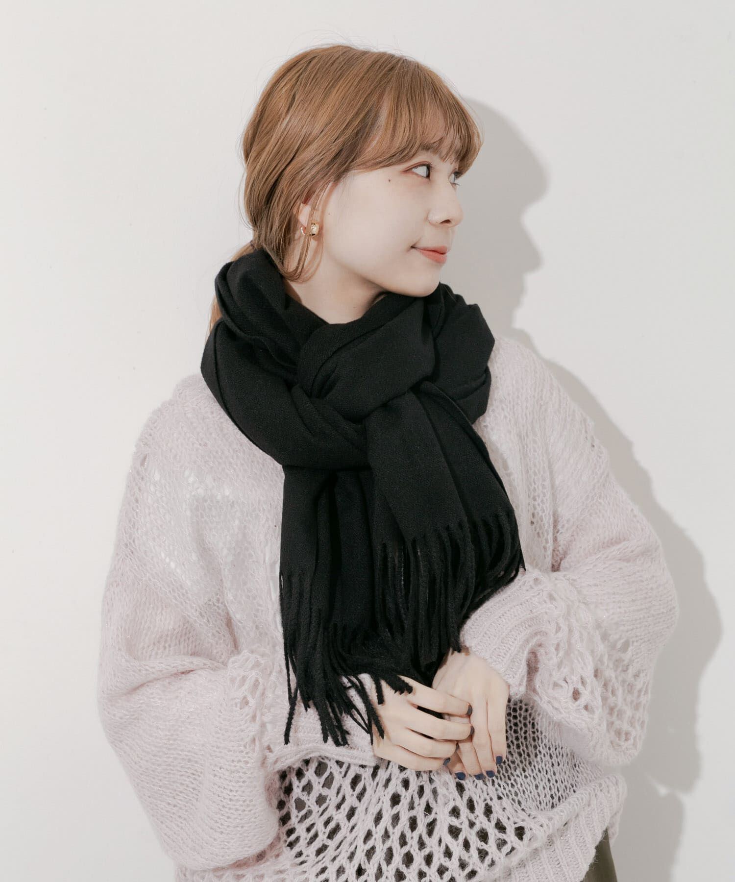 SMELLY「ムジシンプルマフラー」|マフラー|