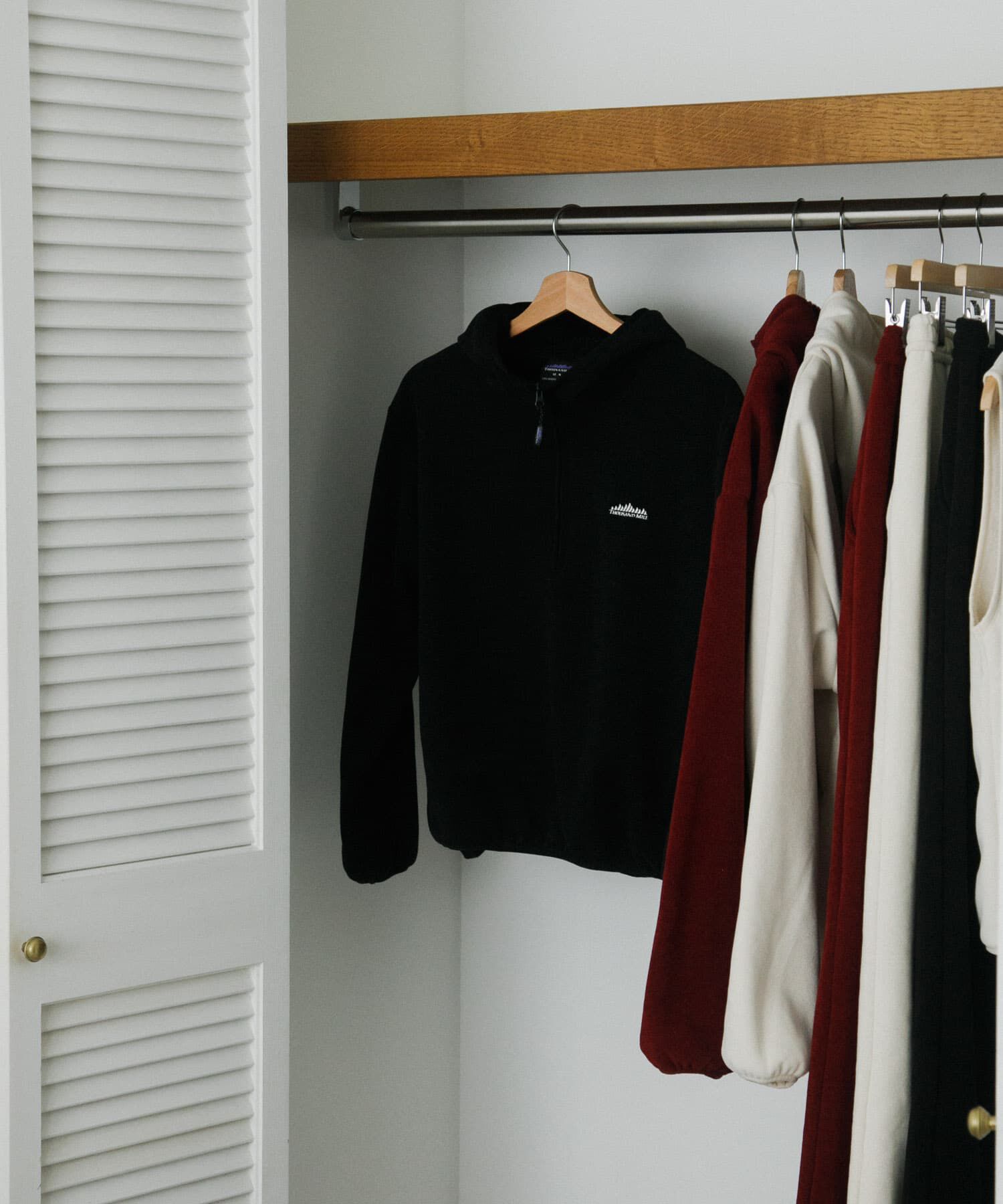 URBAN RESEARCH「『別注』THOUSAND MILE&times;URBAN RESEARCH　KNIT FREECE HF-ZIP HOODIE」|パーカー|