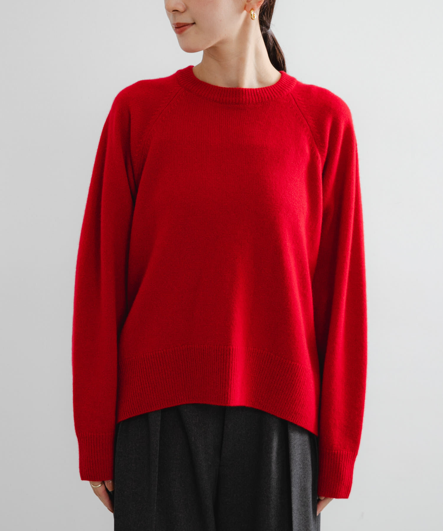 URBAN RESEARCH「カシミヤ強縮クルーネックニット」|ニット・セーター|