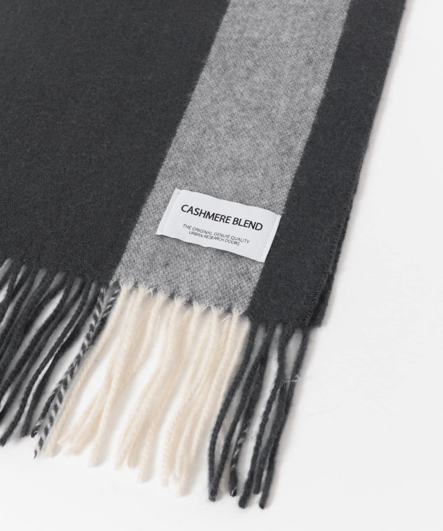 URBAN RESEARCH DOORS「カシミヤブレンドストライプマフラー」|マフラー|