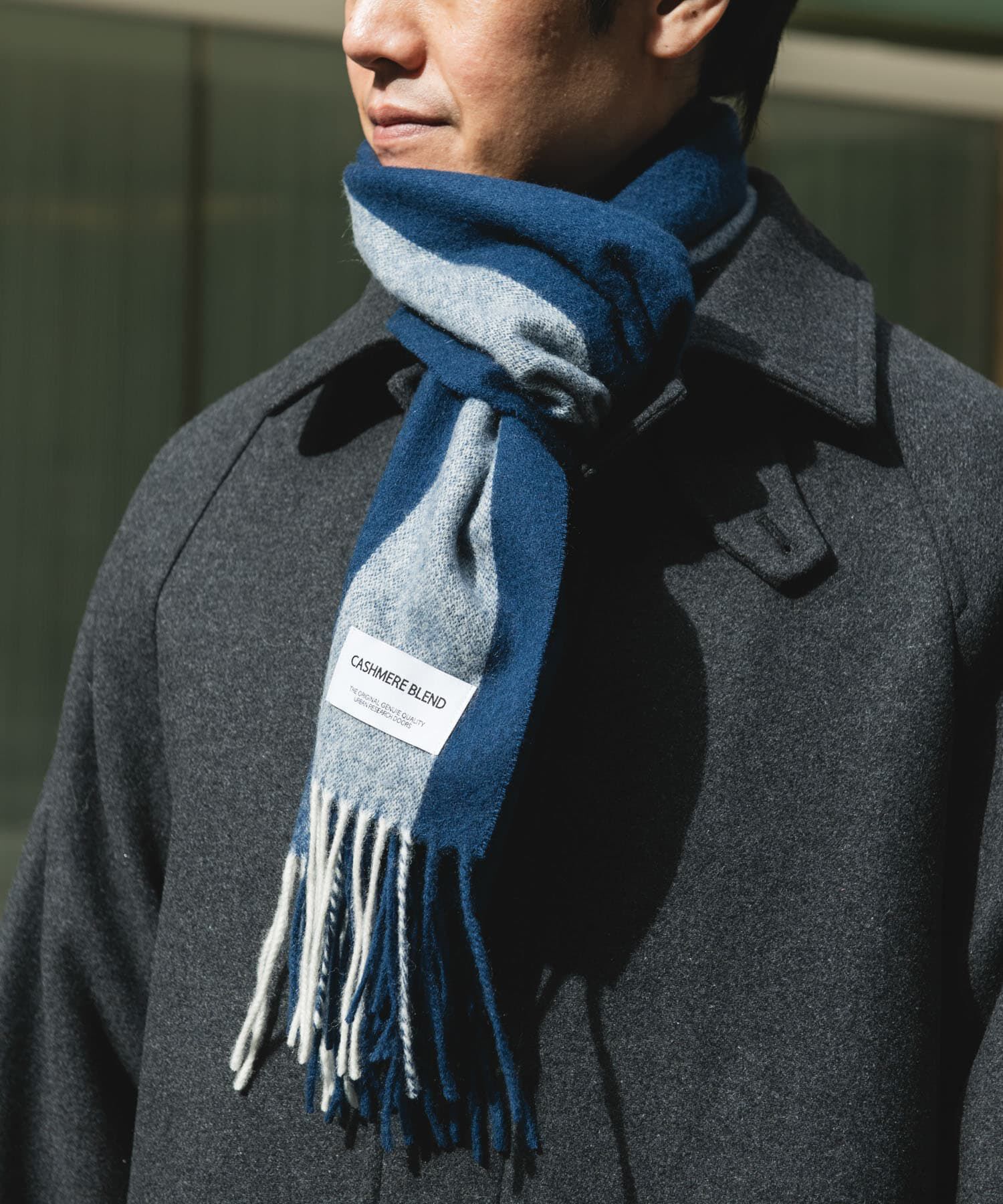 URBAN RESEARCH DOORS「カシミヤブレンドストライプマフラー」|マフラー|