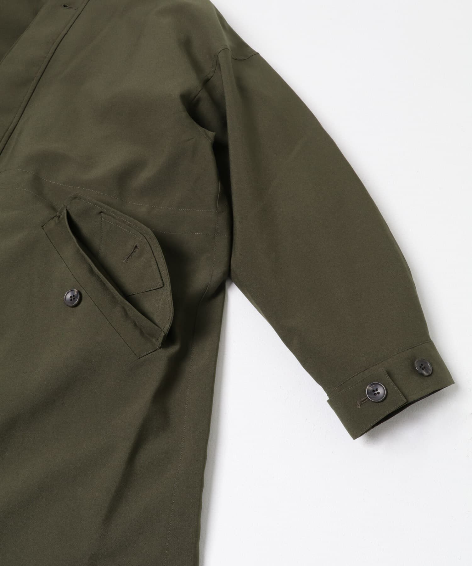 URBAN RESEARCH「『WEB限定』インナーダウン付スタンドカラーロングコート」|ノーカラーコート|