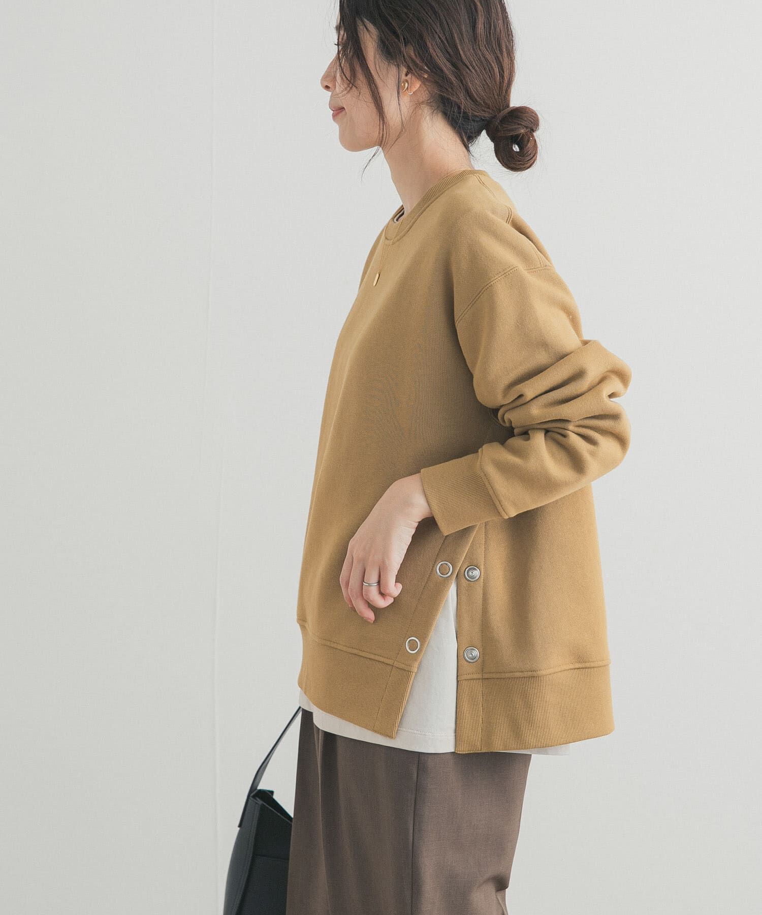 URBAN RESEARCH DOORS「『一部WEB限定カラー』『UR TECH』裏起毛サイド釦スウェット」|スウェット・ジャージ|