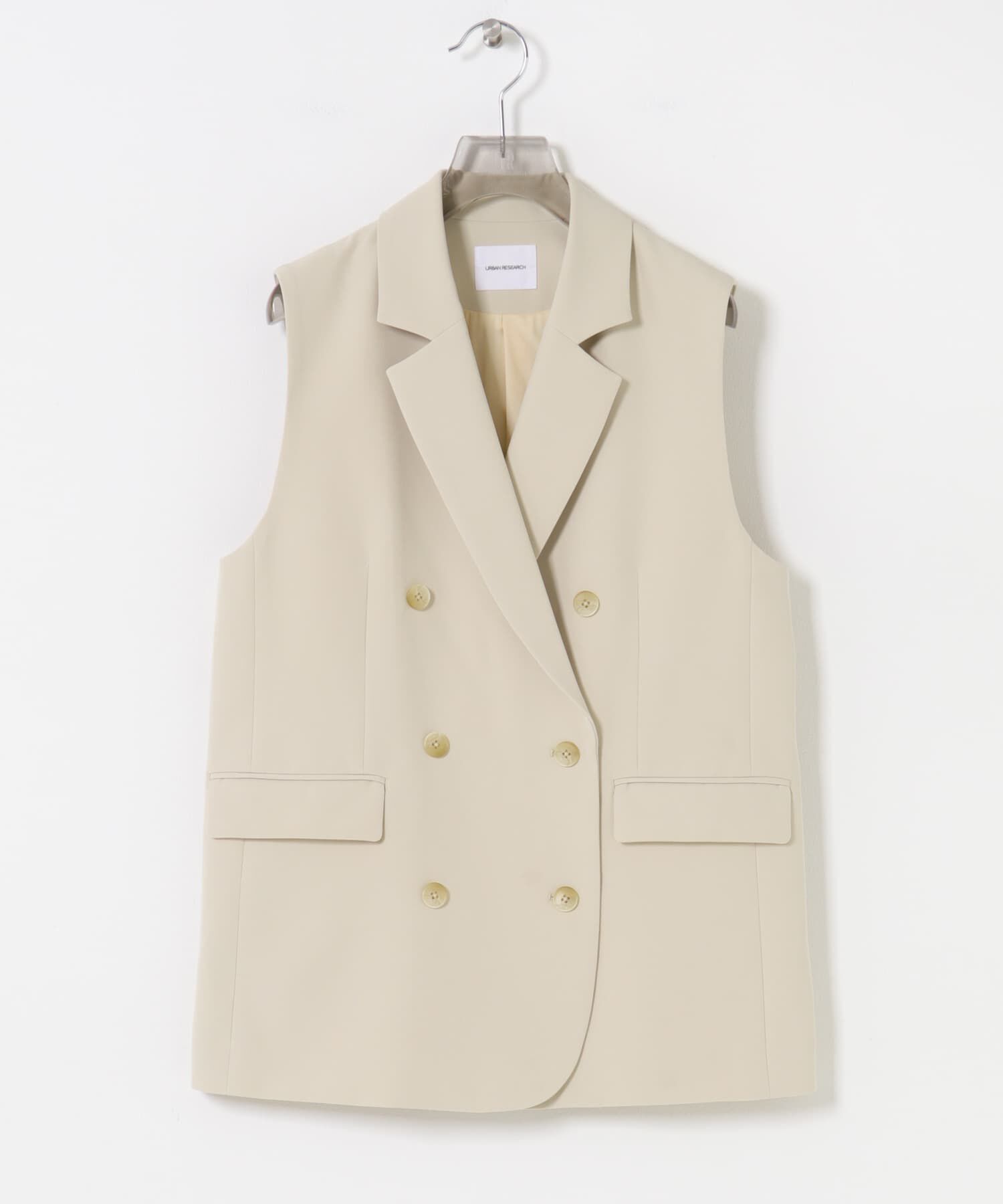 URBAN RESEARCH「『セットアップ対応』テーラードジレ」|ノーカラーコート|