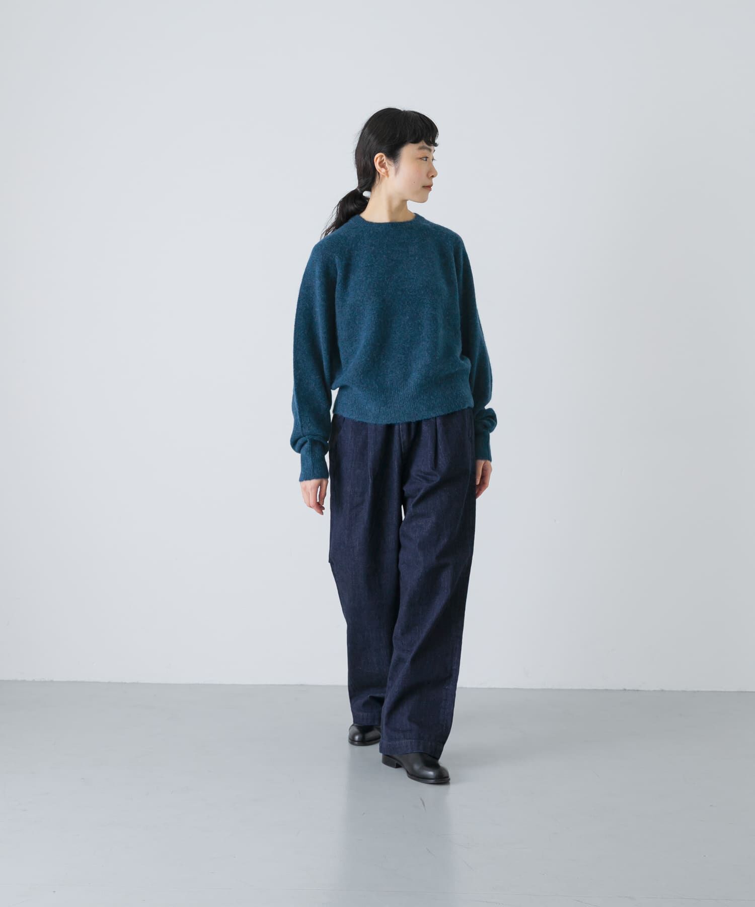 かぐれ「アルパカクルーネックニット」|ニット・セーター|