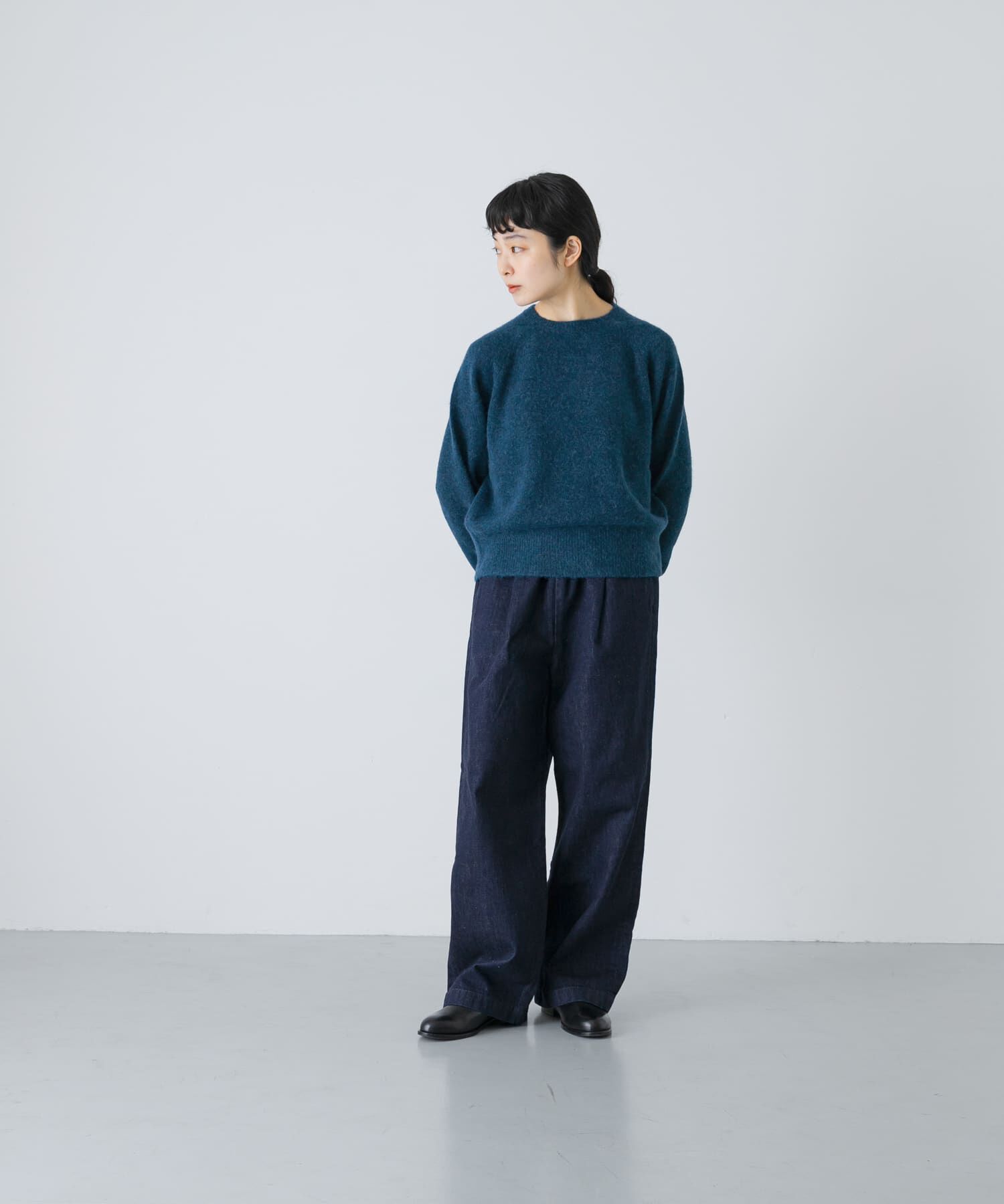 かぐれ「アルパカクルーネックニット」|ニット・セーター|