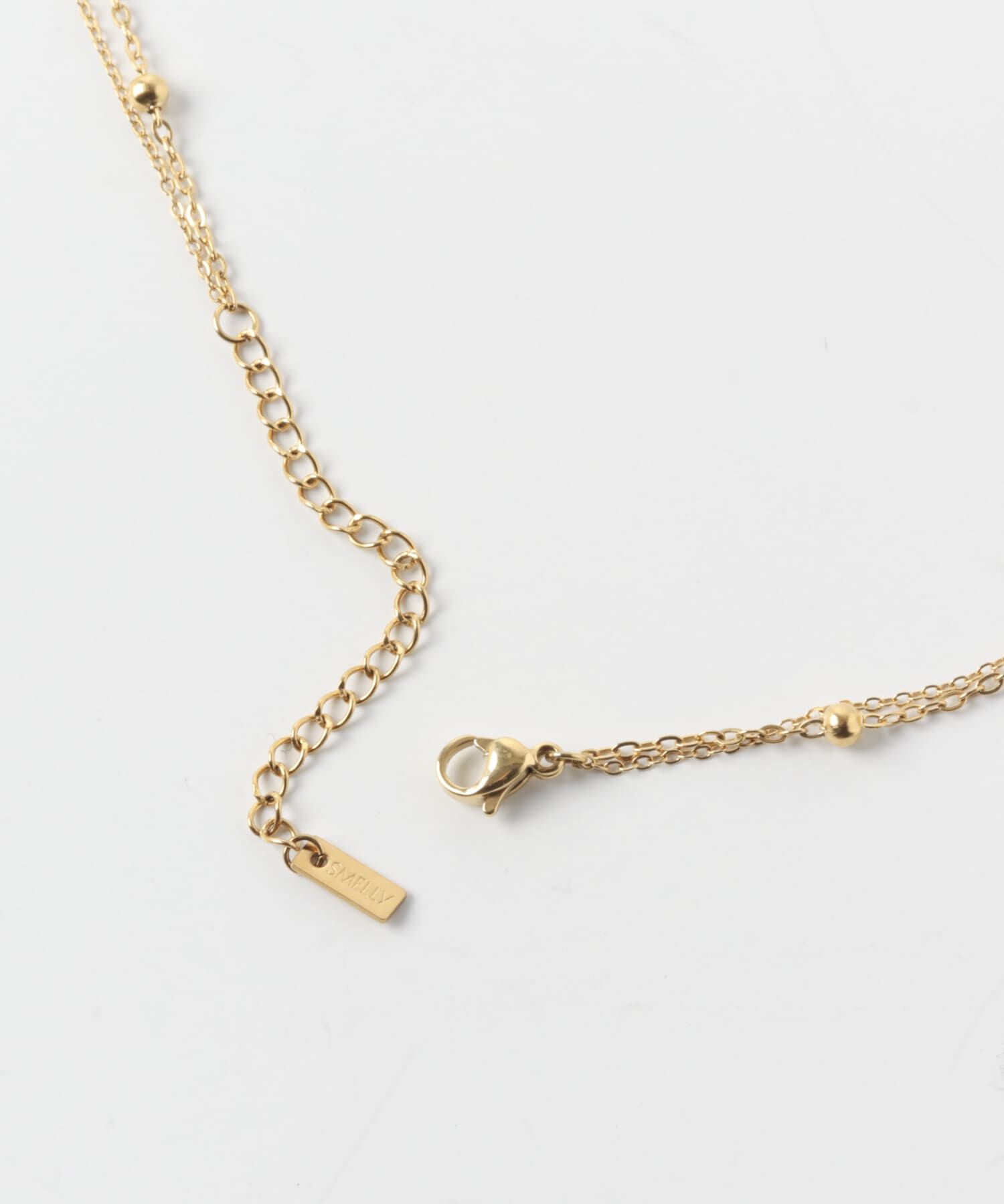 SMELLY「ステンレスボールチェーンレイヤードネックレス」|ネックレス|