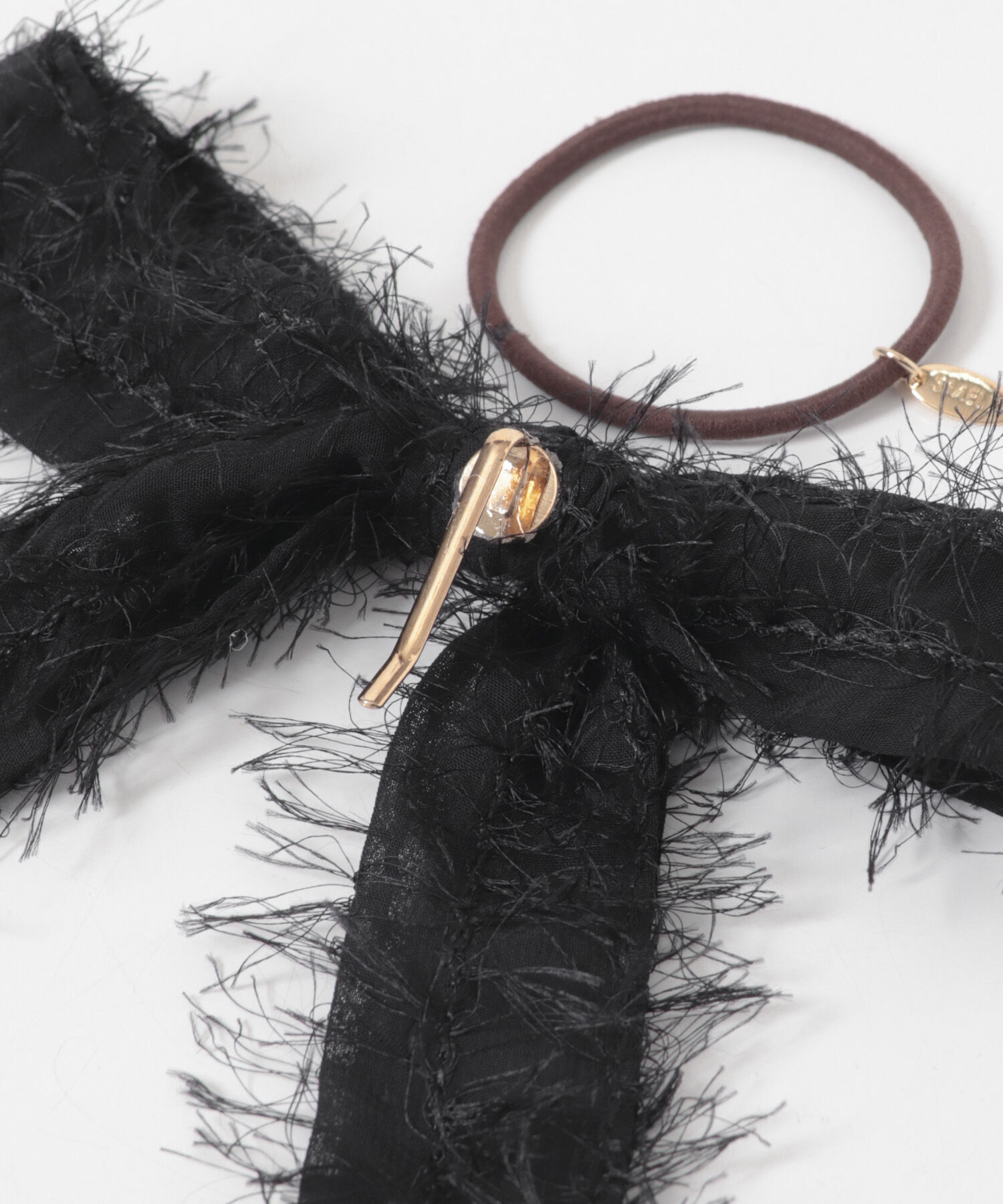 SMELLY「シアーフリンジリボンヘアカフ」|ヘアゴム・シュシュ|