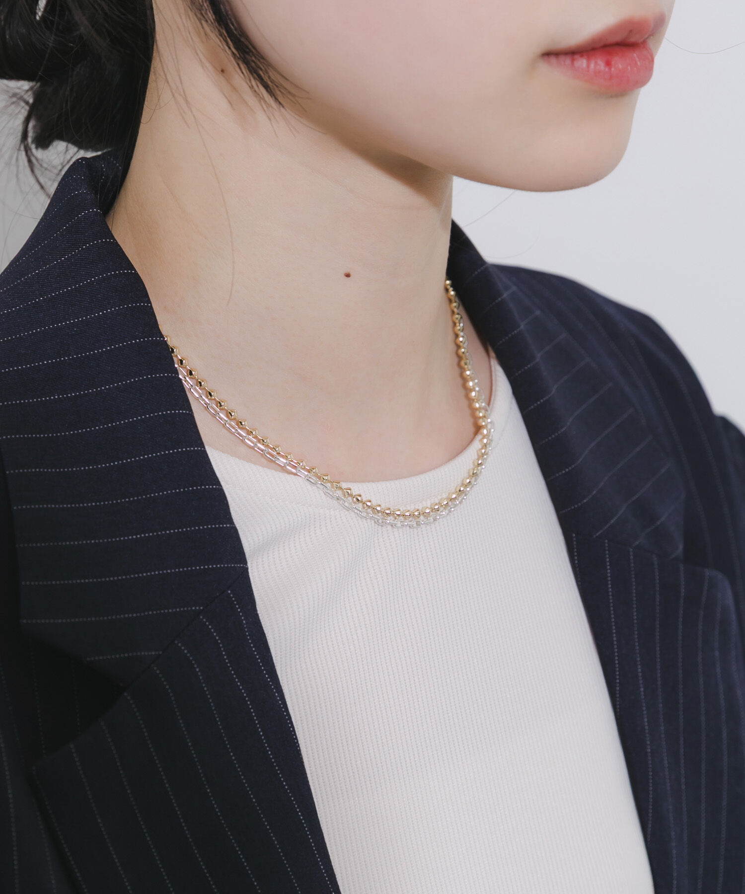 SMELLY「コンビカラーチェーン2セットネックレス」|ネックレス|