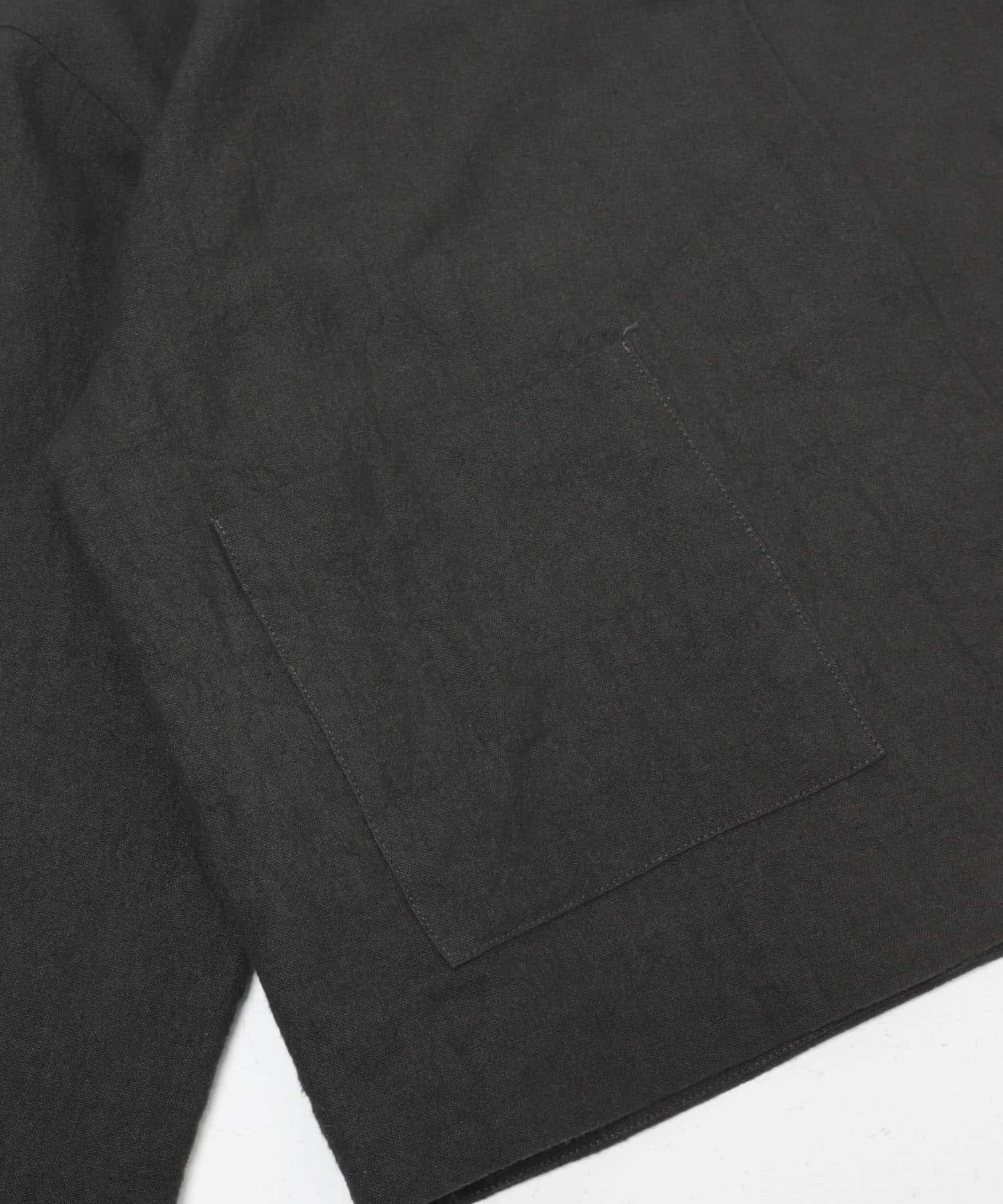 かぐれ「リネンラミーノーカラージャケット」|ノーカラージャケット|