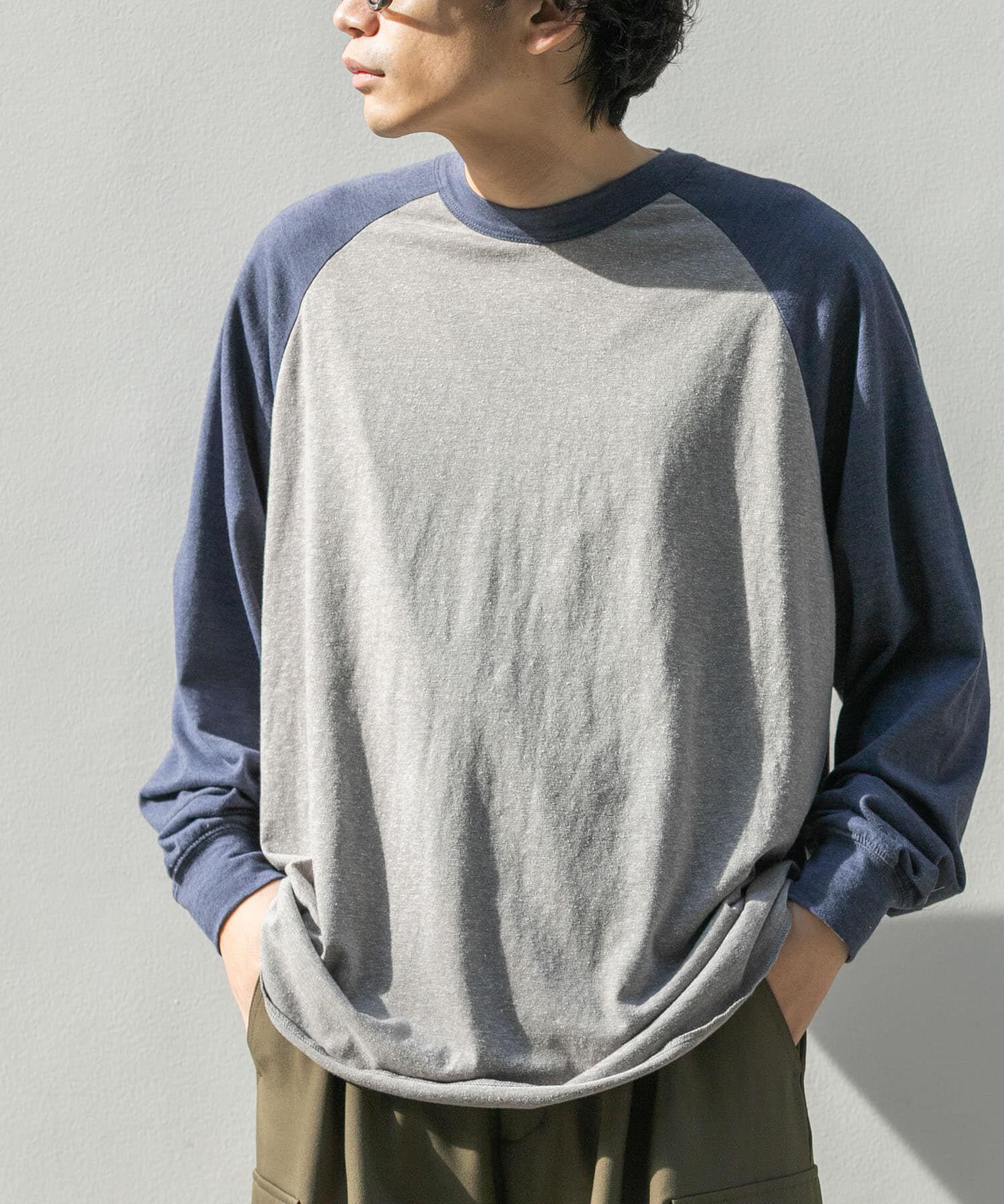 URBAN RESEARCH DOORS「FORK&SPOON　ベースボールロングスリーブTシャツ」|Tシャツ・カットソー|