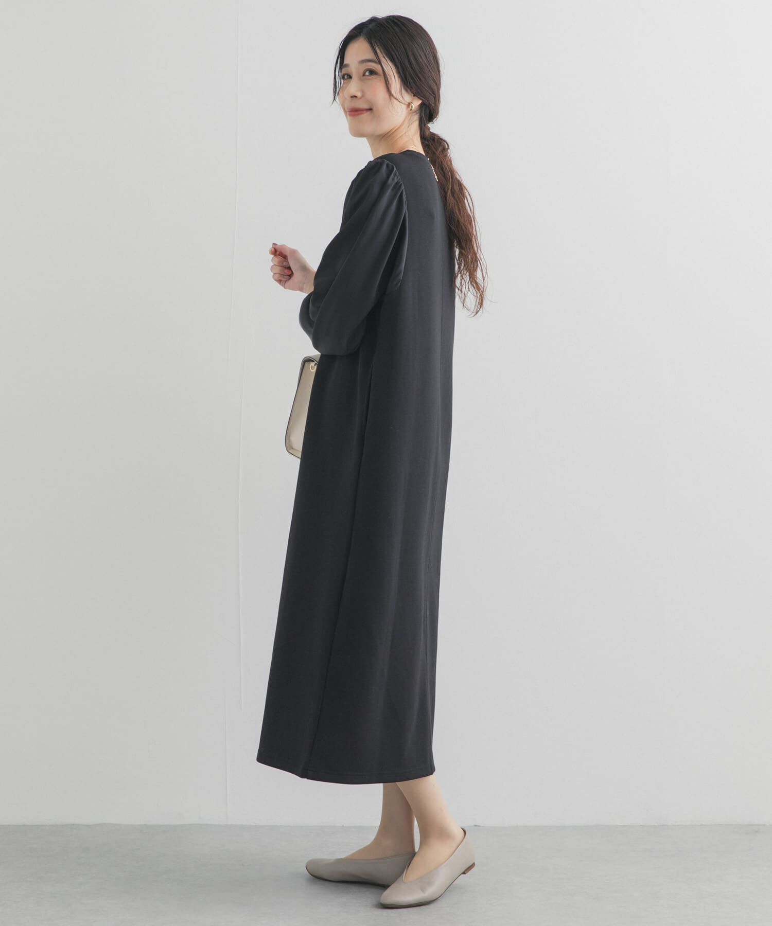 URBAN RESEARCH DOORS「ボリュームスリーブドッキングワンピース」|ワンピース|