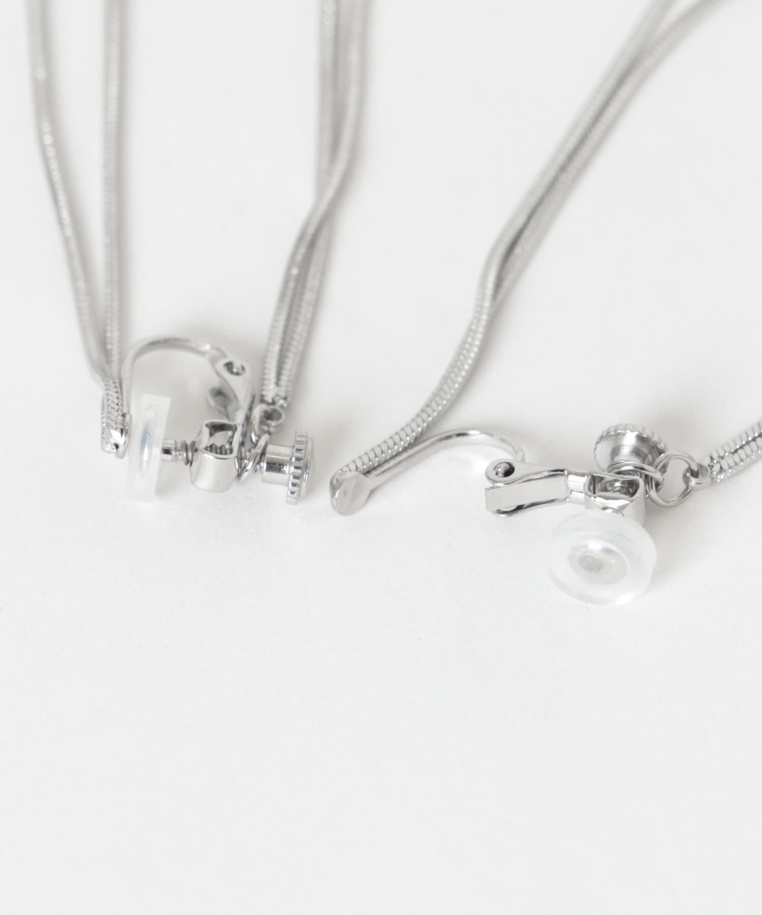 SMELLY「ステンレスロングチェーンイヤリング」|イヤリング|