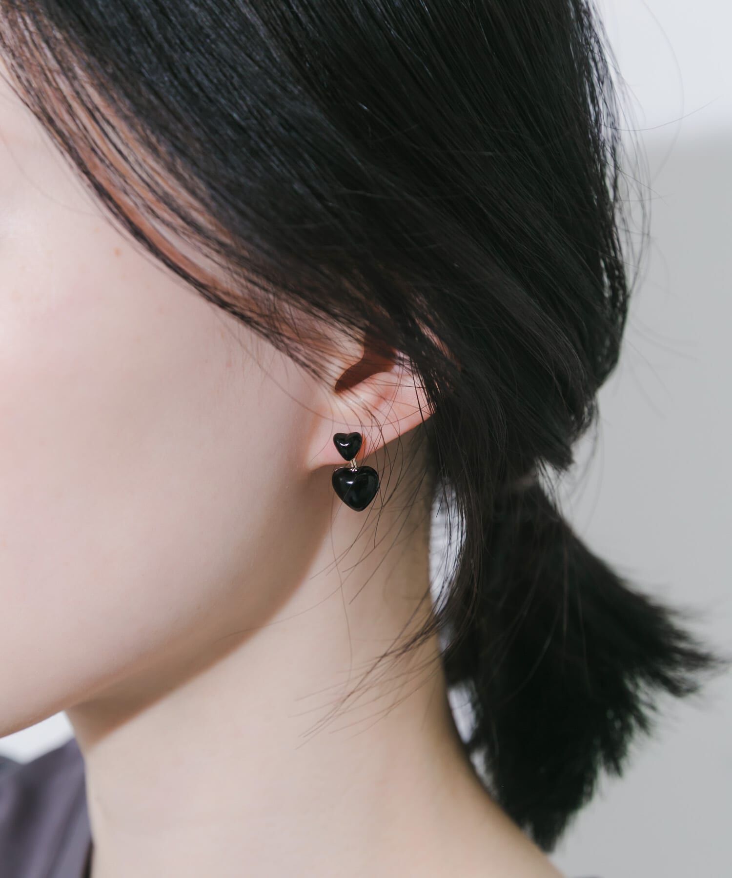 SMELLY「ダブルハートピアス」|ピアス|