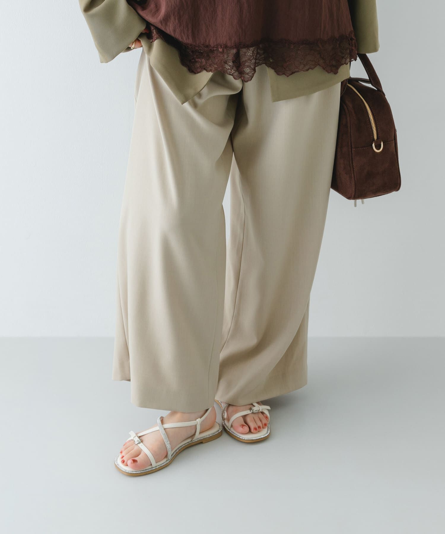 RODE SKO「ラインストーンストラップサンダル」|サンダル|