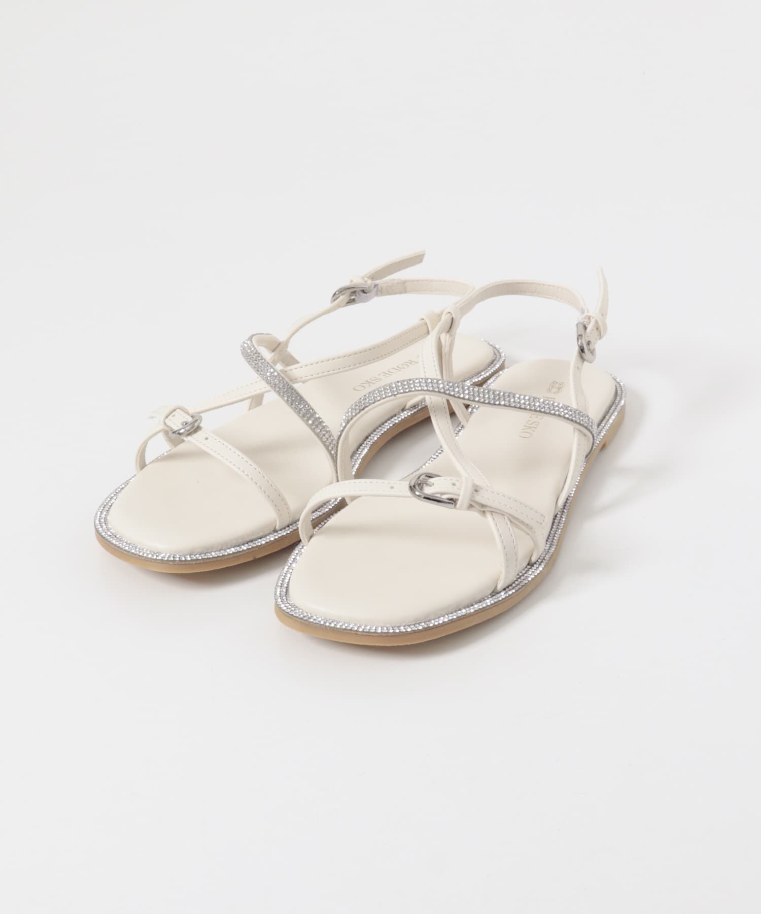 RODE SKO「ラインストーンストラップサンダル」|サンダル|