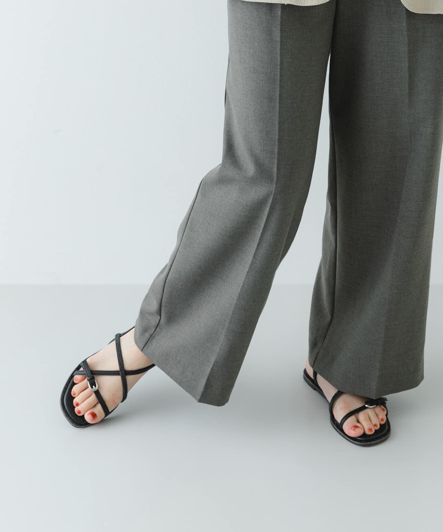 RODE SKO「ラインストーンストラップサンダル」|サンダル|