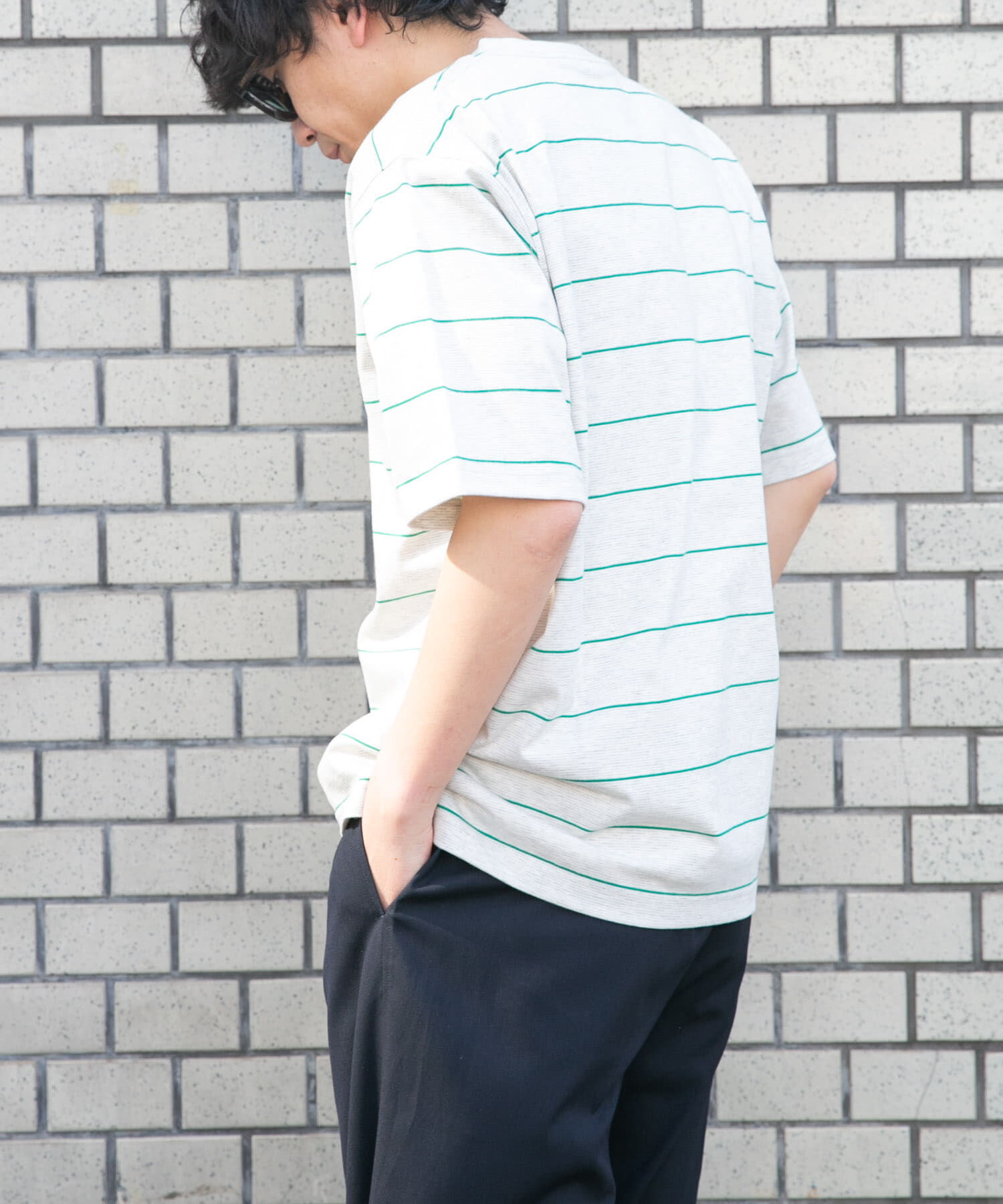 URBAN RESEARCH DOORS「FORK&SPOON　プレーティングボーダーショートスリーブTシャツ」|Tシャツ・カットソー|