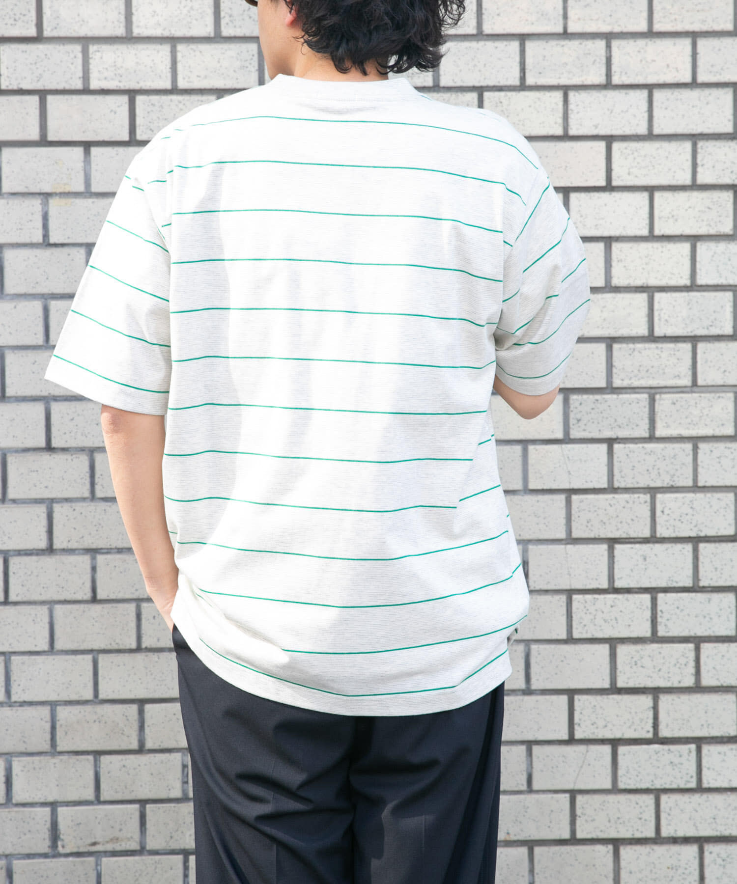 URBAN RESEARCH DOORS「FORK&SPOON　プレーティングボーダーショートスリーブTシャツ」|Tシャツ・カットソー|