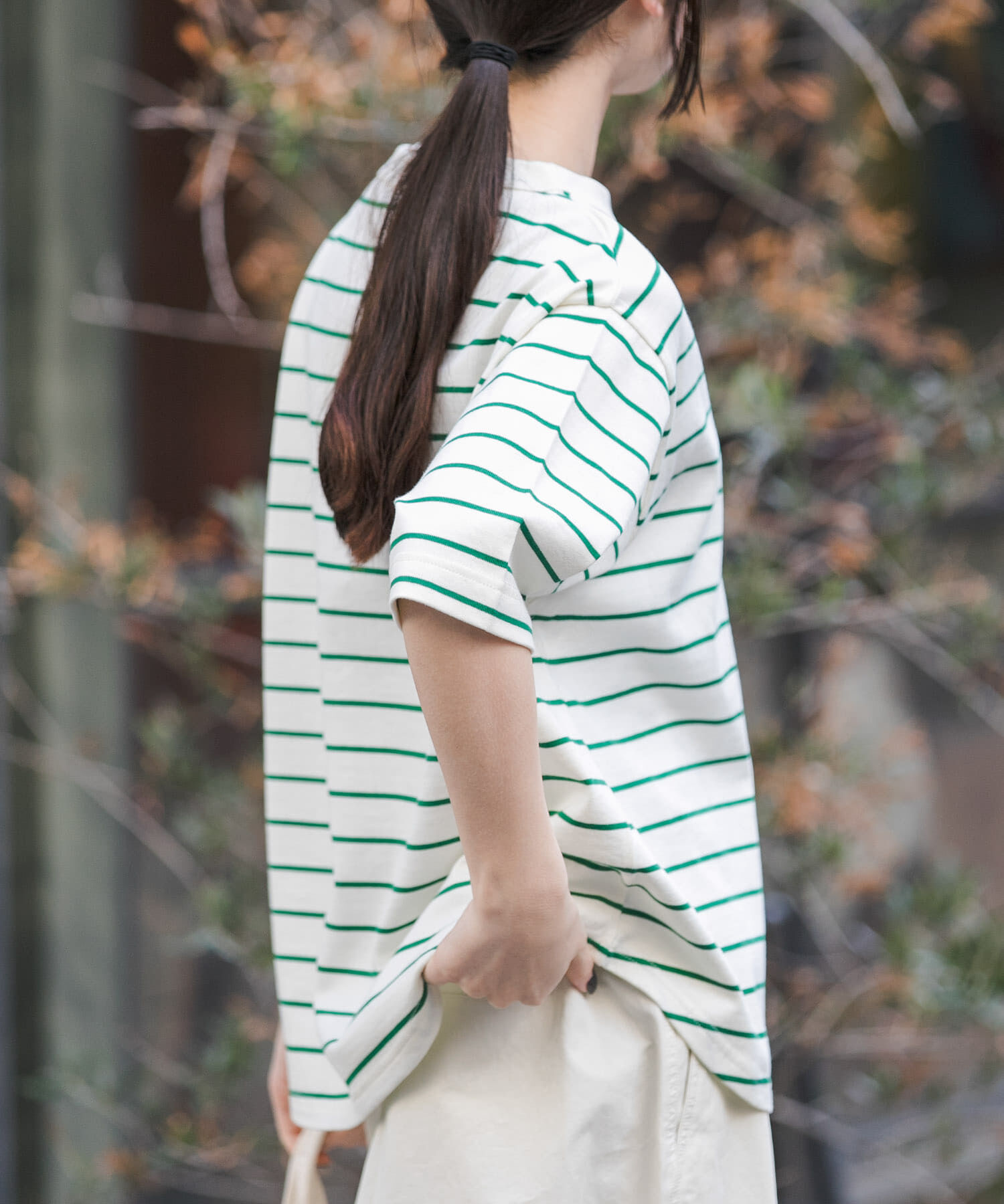 URBAN RESEARCH DOORS「FORK&SPOON　ボトルネックショートスリーブTシャツ」|Tシャツ・カットソー|