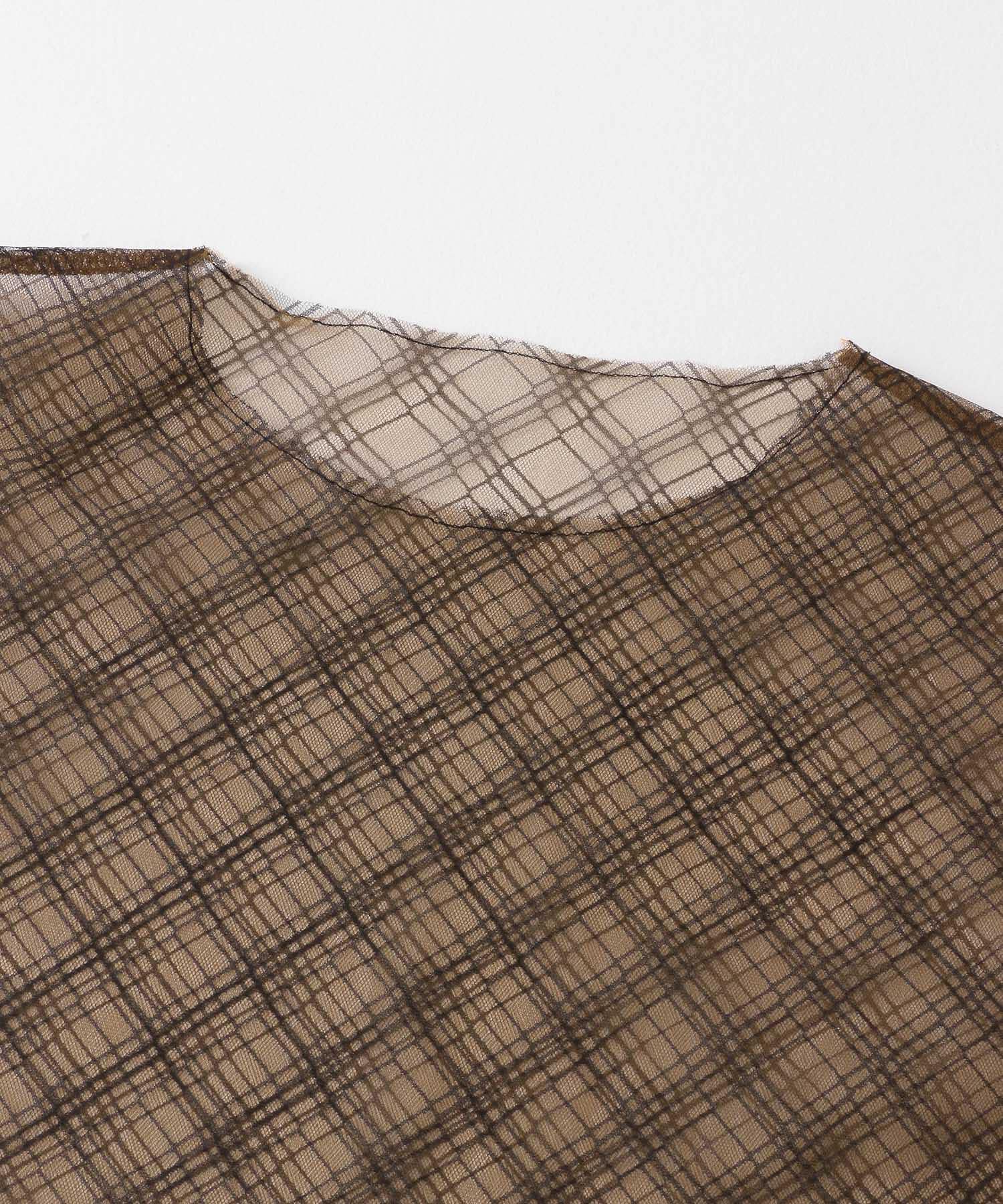  「リバーシブルレイヤードチュールカットソー」|Tシャツ・カットソー|