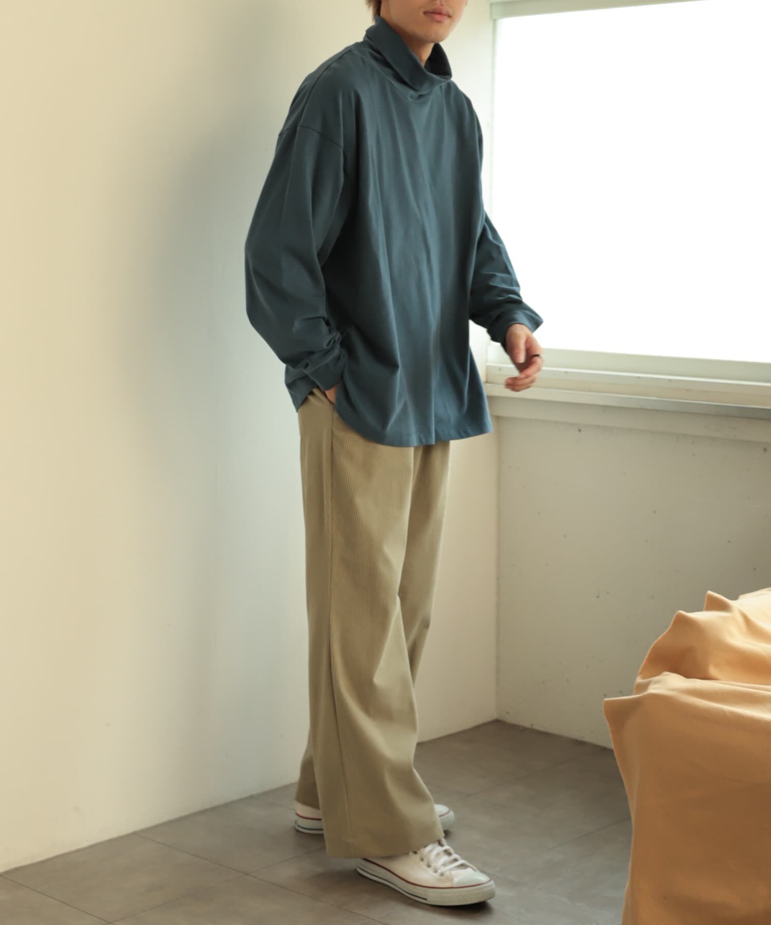 SENSE OF PLACE by URBAN RESEARCH「スフレハイネックロングTシャツ」|Tシャツ・カットソー|